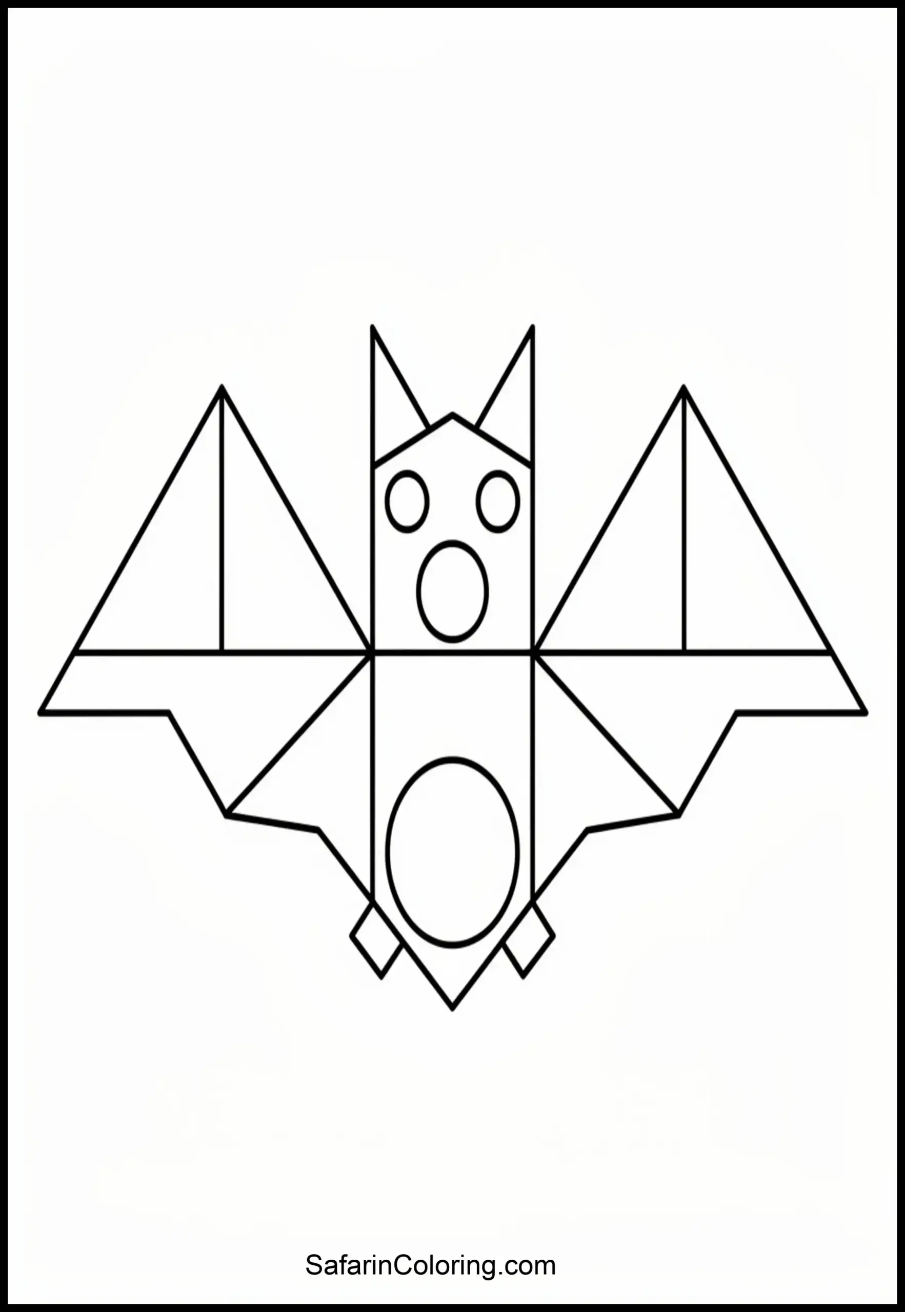 Geometric Bat Shapes 2 Scaled