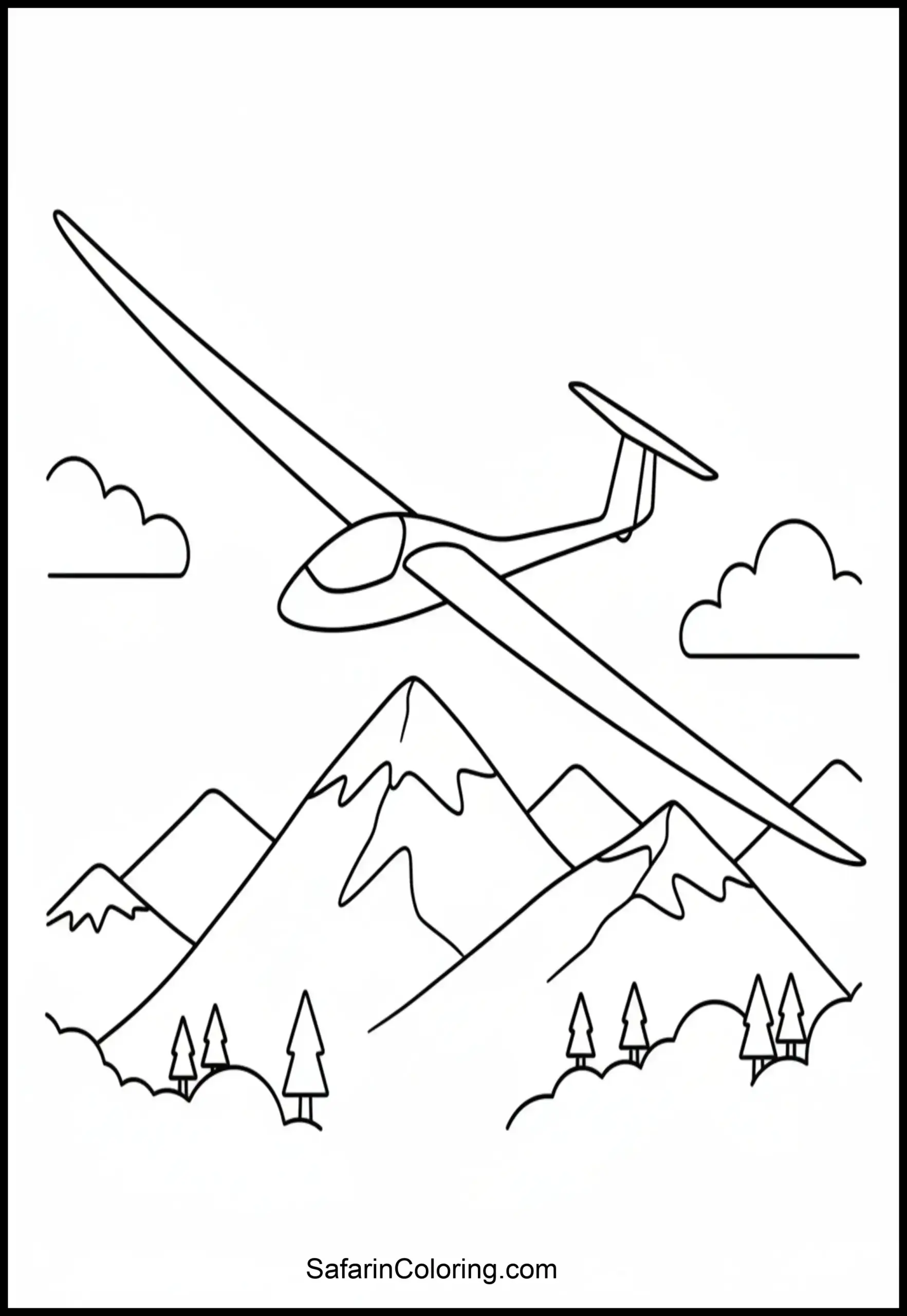 Glider Plane Mountains Scaled