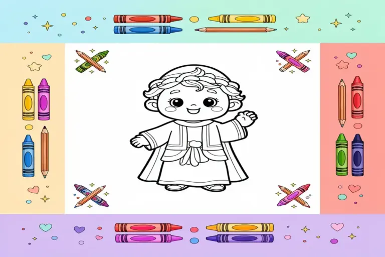 god coloring pages for kids - Free Printable Coloring Page