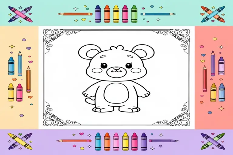 happy coloring pages for kids - Free Printable Coloring Page