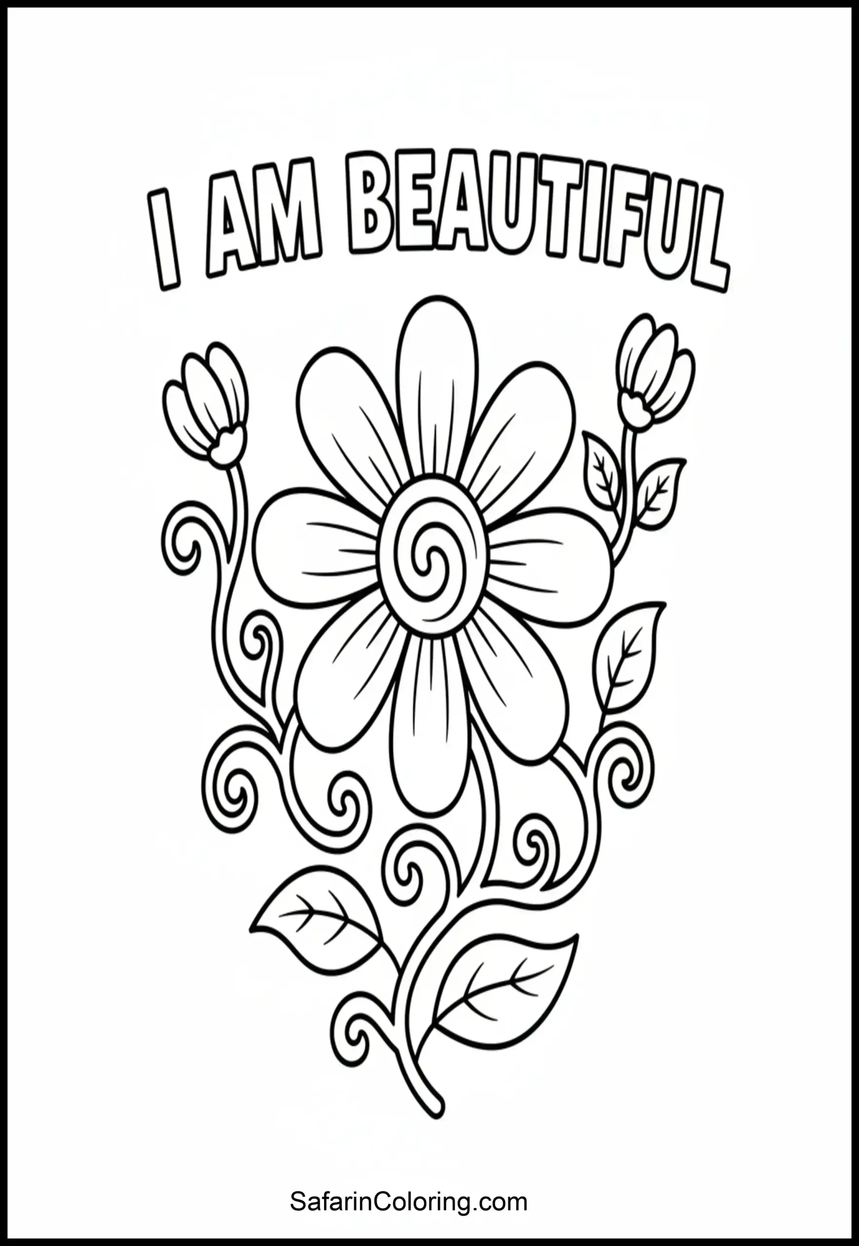 I Am Beautiful Flower Scaled