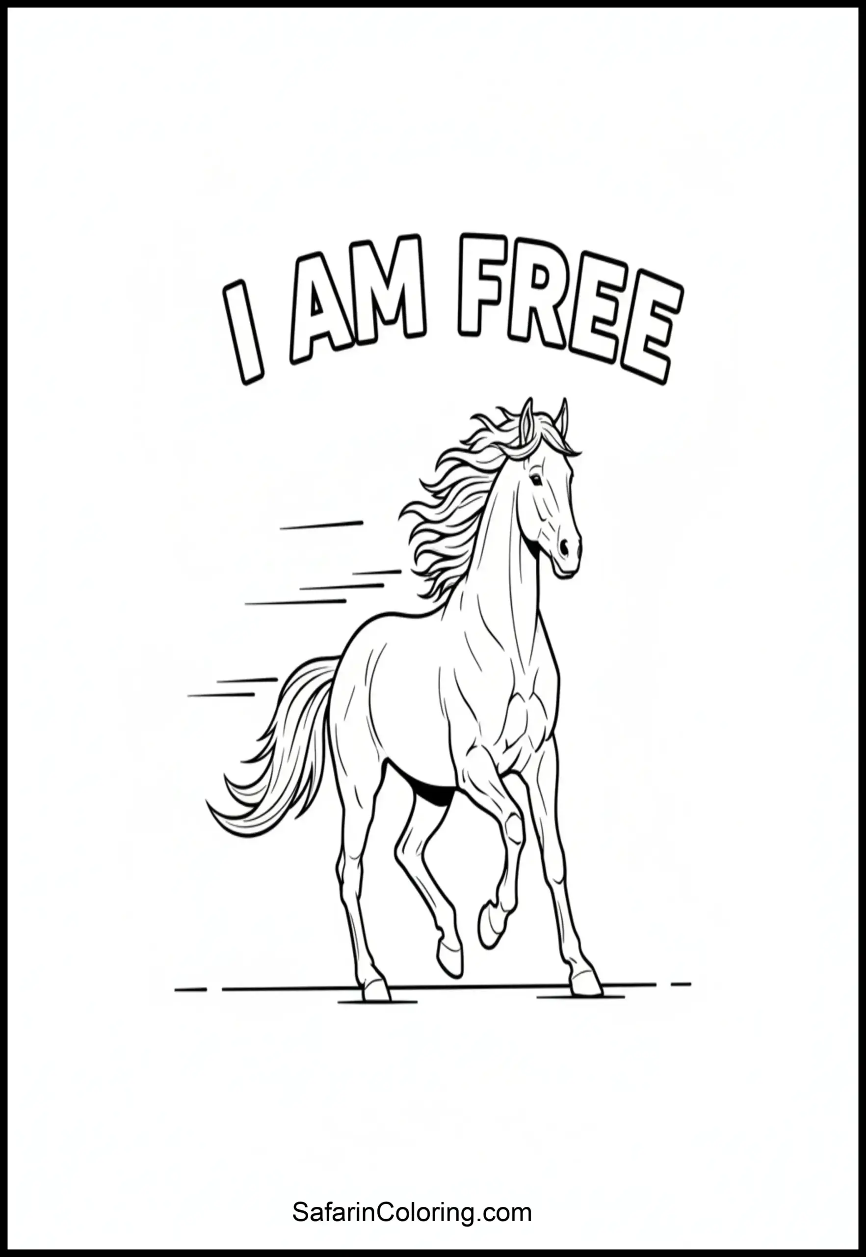 I Am Free Horse Scaled