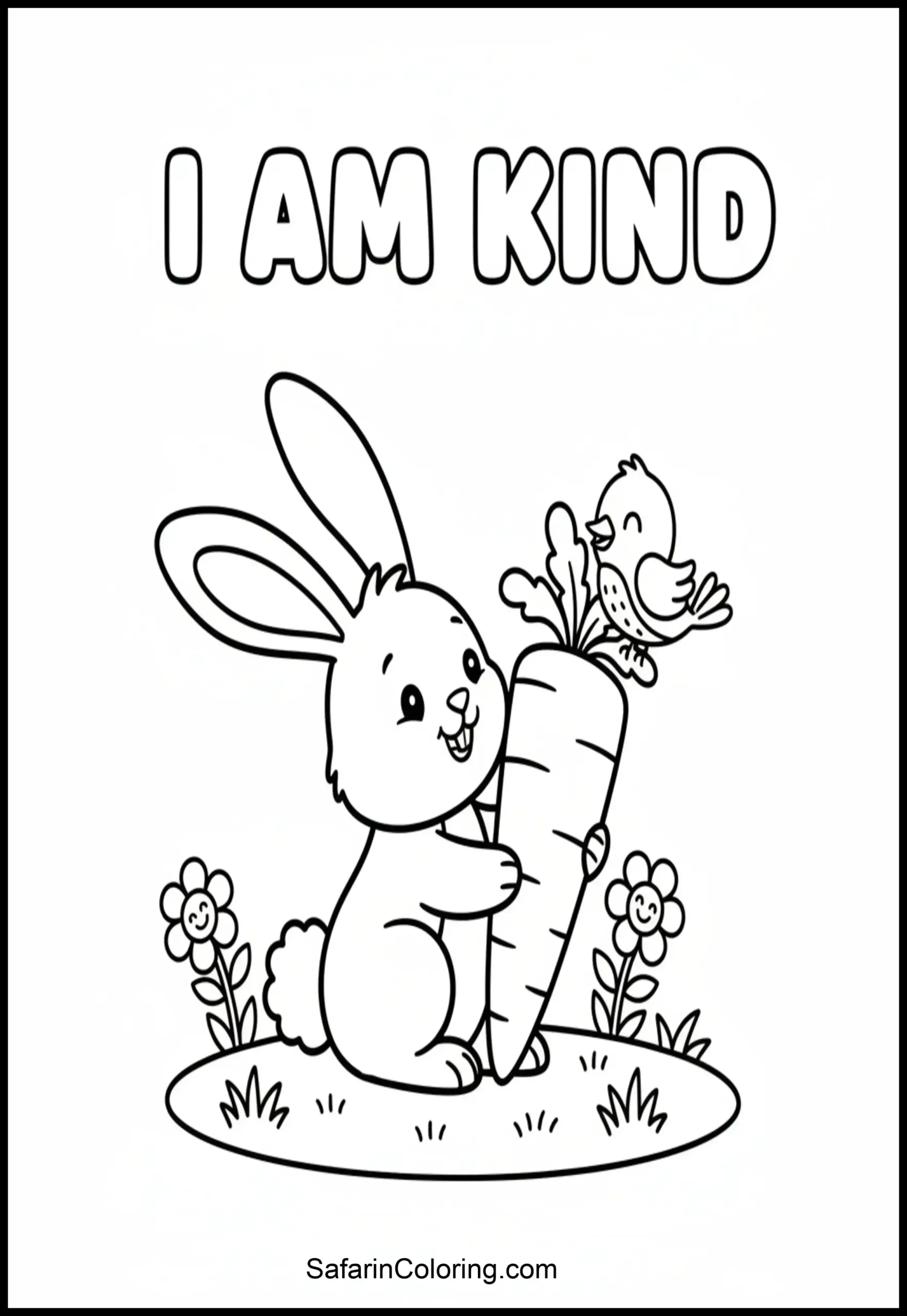I Am Kind Bunny Scaled