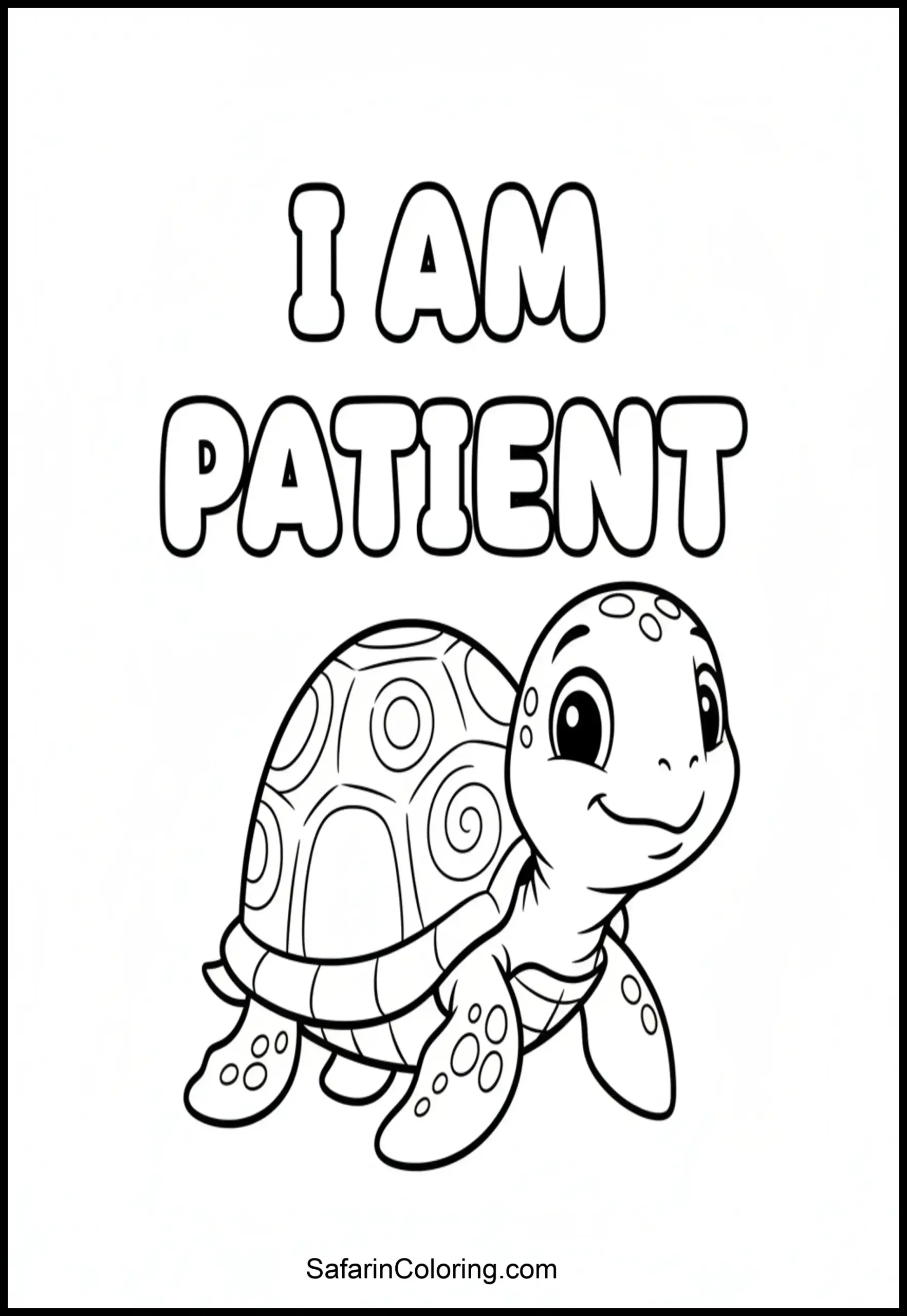 I Am Patient Turtle Scaled