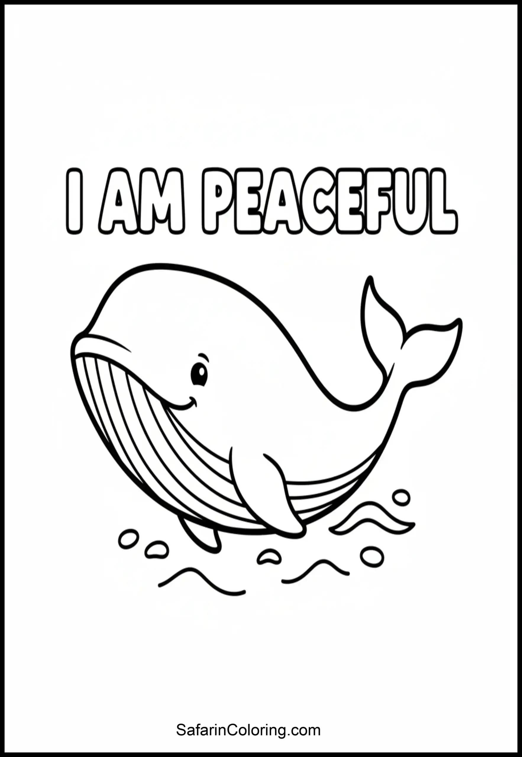 I Am Peaceful Whale Scaled