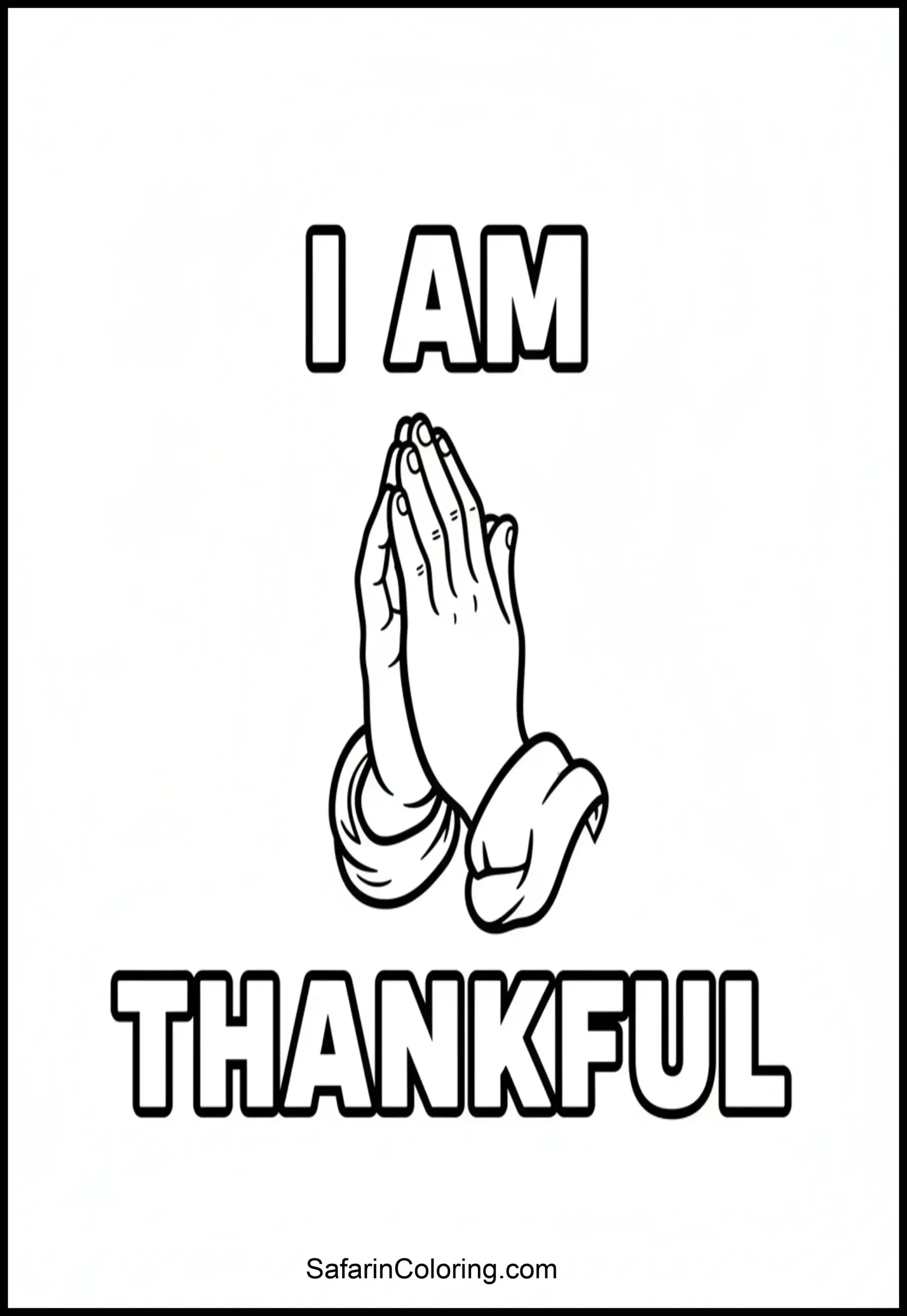 I Am Thankful Hands Scaled