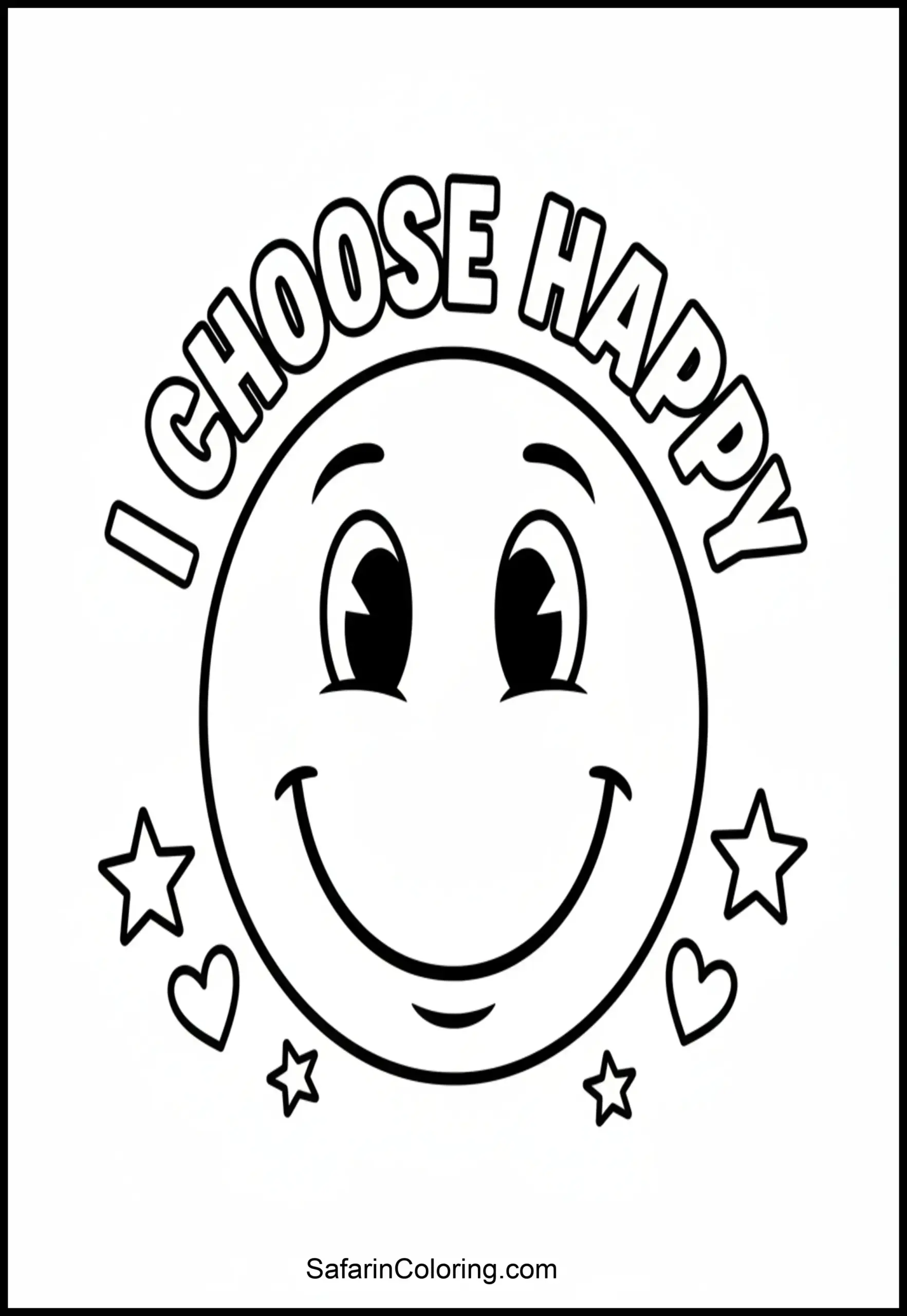 I Choose Happy Smiley Scaled