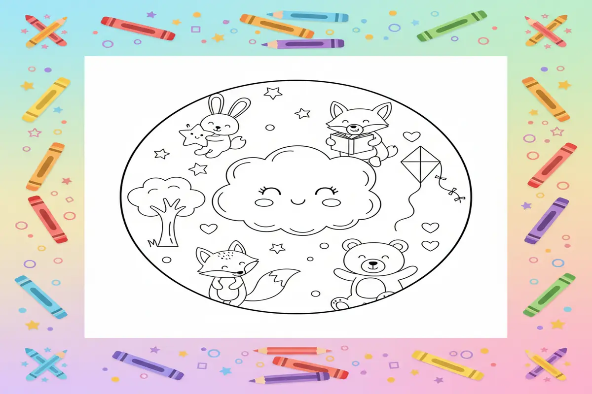 anxiety coloring pages for kids - Free Printable Coloring Page