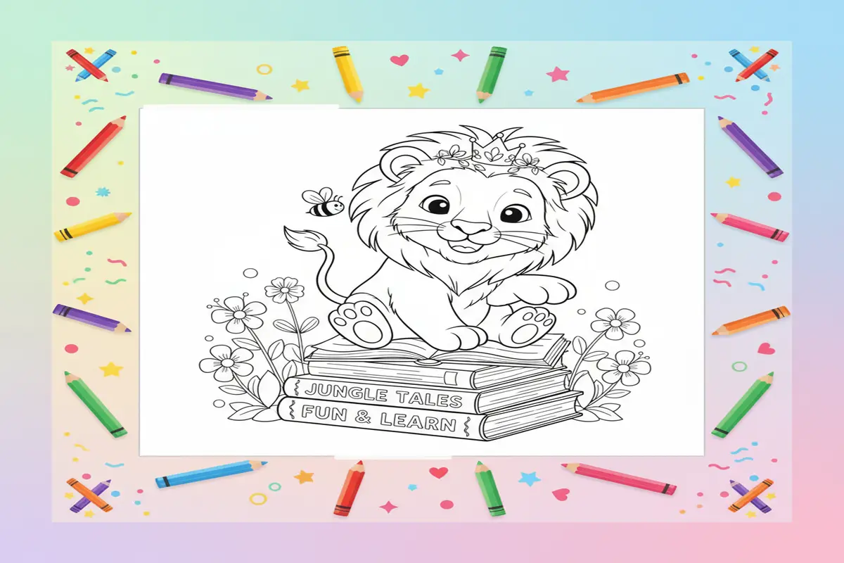 adorable coloring pages for kids - Free Printable Coloring Page