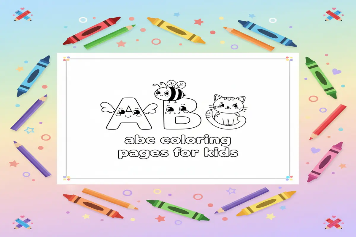 abc coloring pages for kids - Free Printable Coloring Page