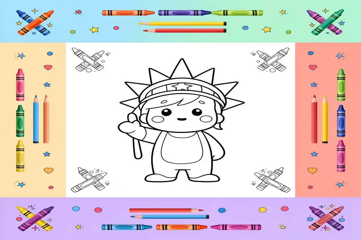 independence day coloring pages for kids - Free Printable Coloring Page