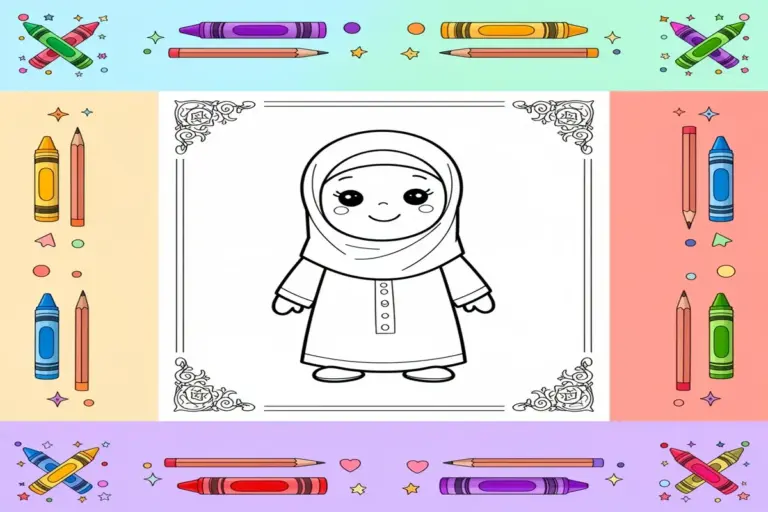 islamic coloring pages for kids - Free Printable Coloring Page