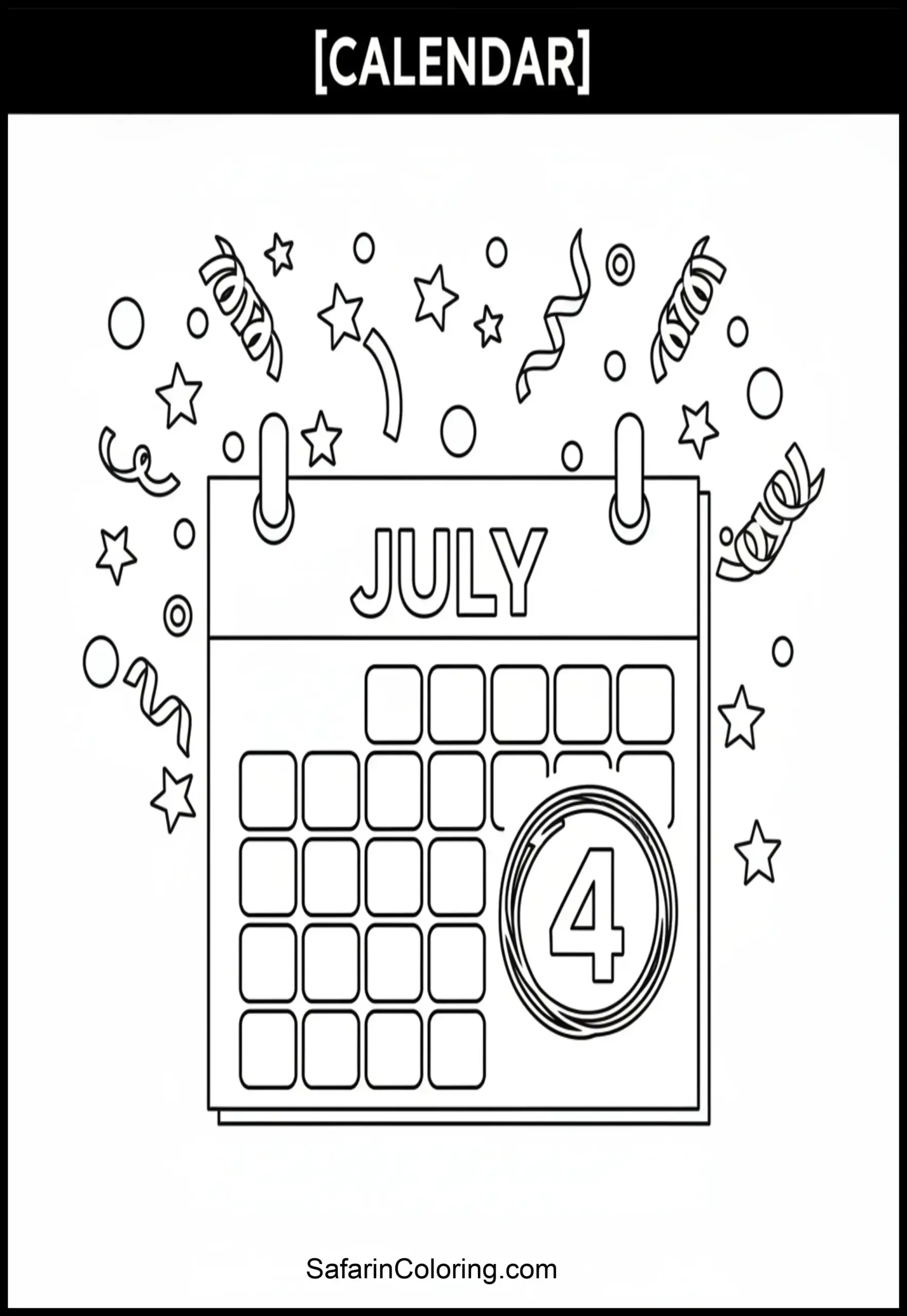 July 4 Calendar Page Scaled