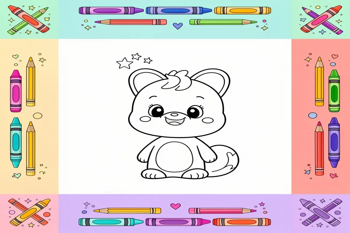 july coloring pages for kids - Free Printable Coloring Page