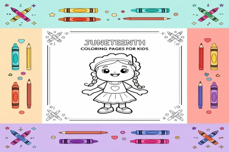 juneteenth coloring pages for kids - Free Printable Coloring Page