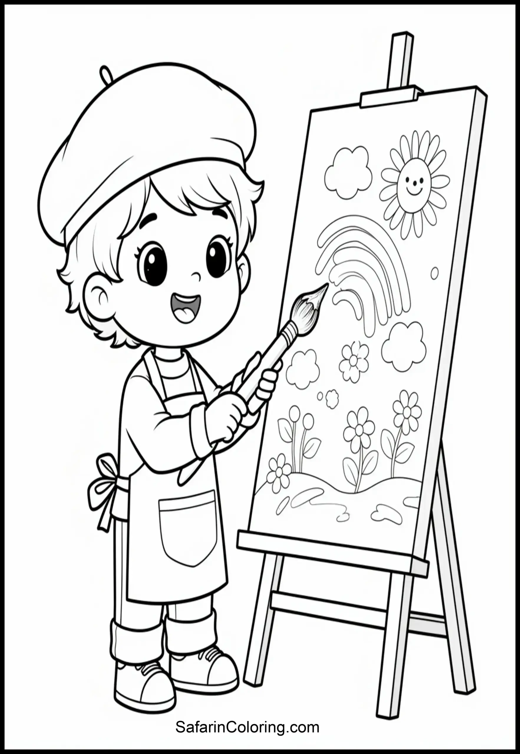 Kid Artist Painting 1 Scaled