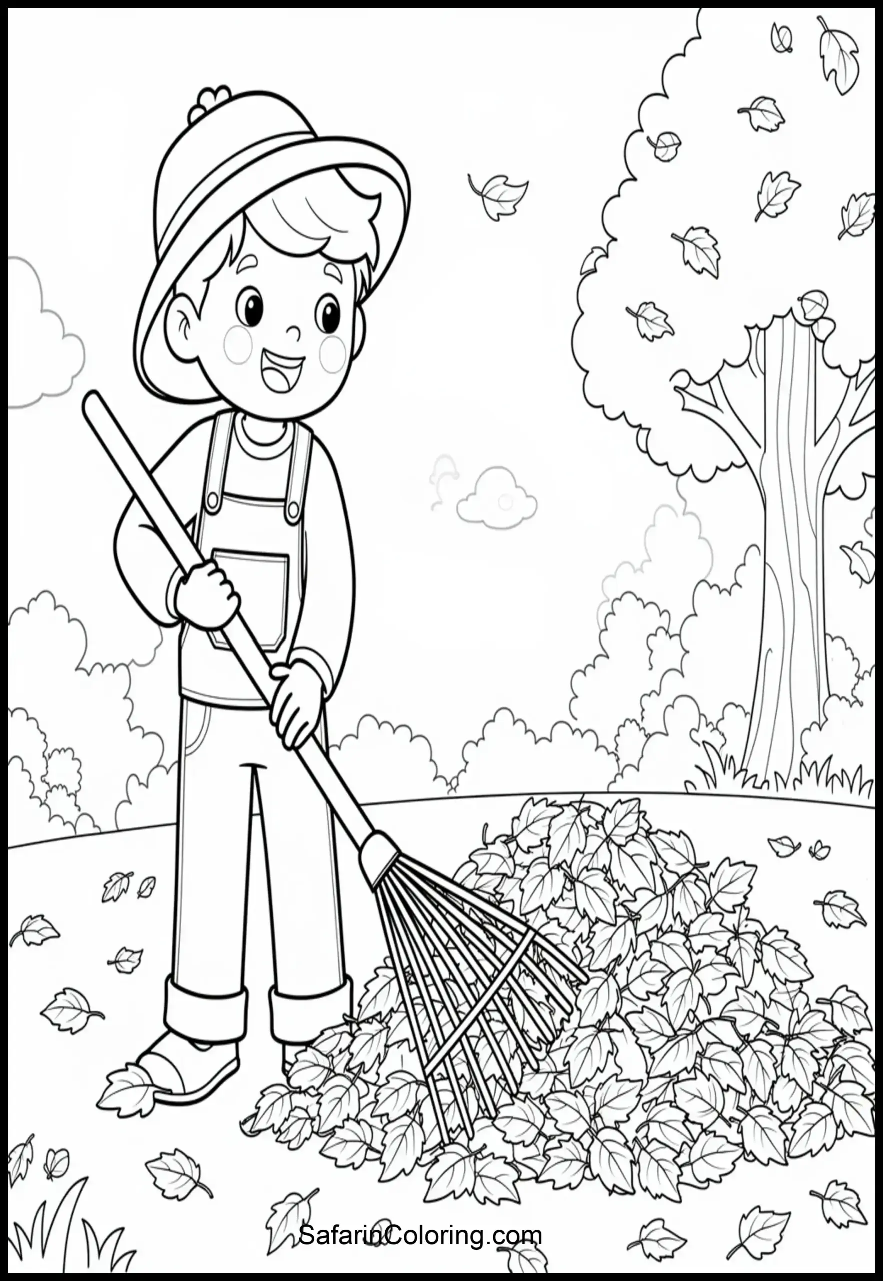 Kid Raking Leaves 1 Scaled