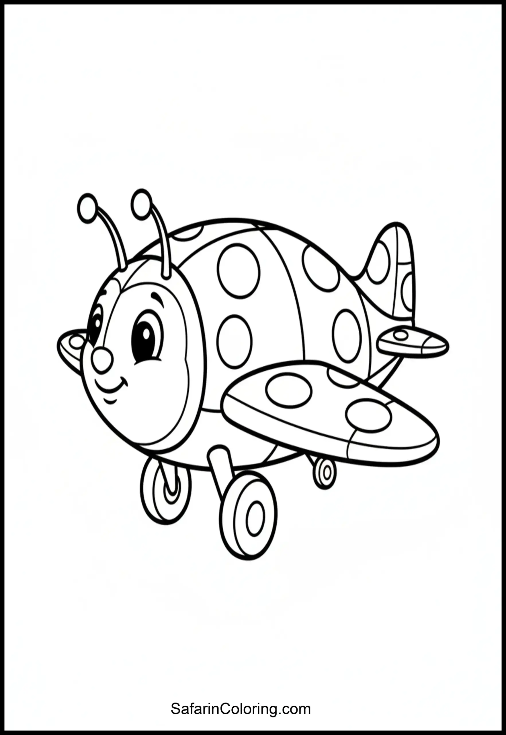Ladybug Airplane Fantasy Scaled