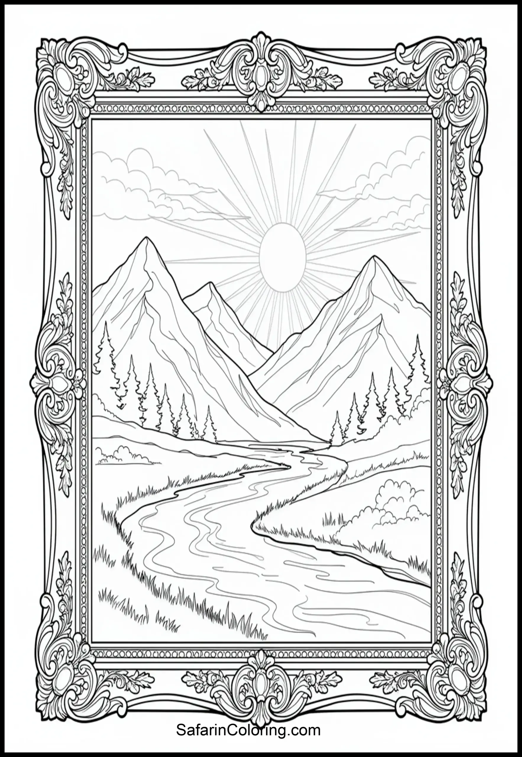 Landscape Painting Frame 2 Scaled