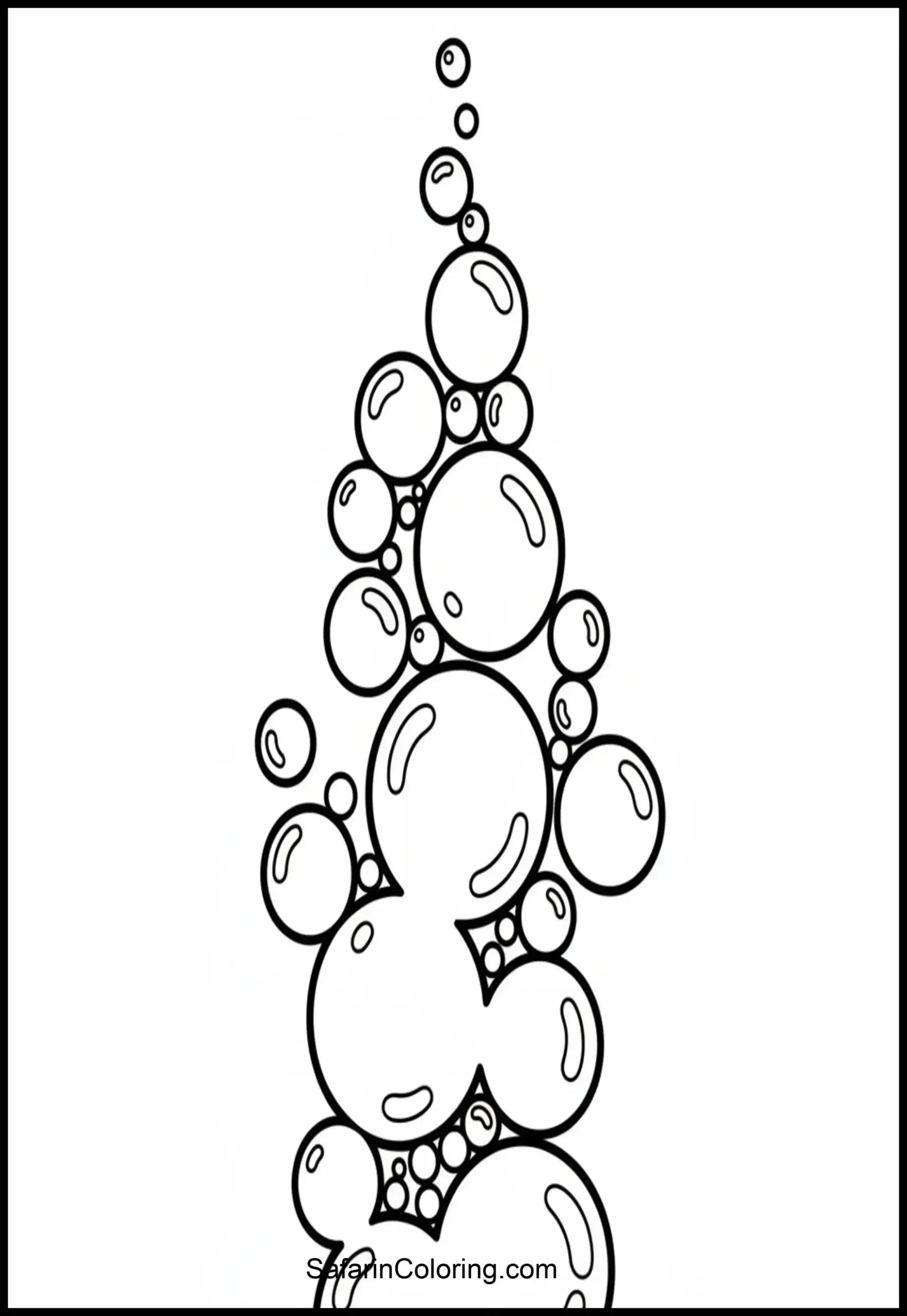 Large Floating Bubbles Pattern Scaled