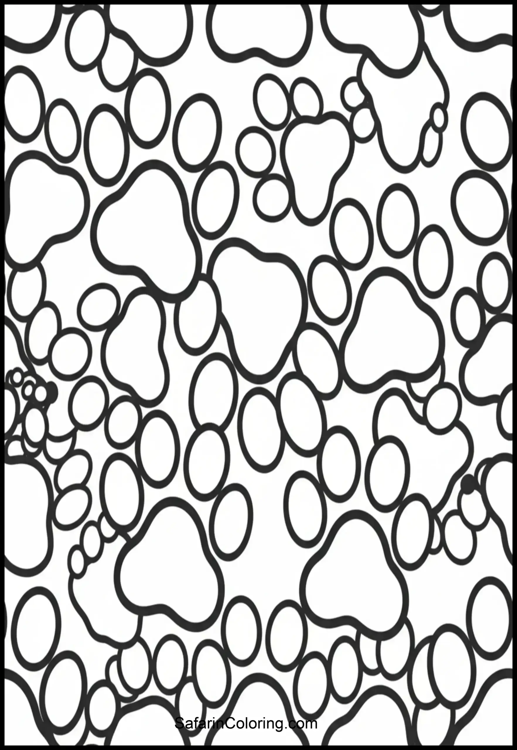 Large Paw Prints Pattern Scaled