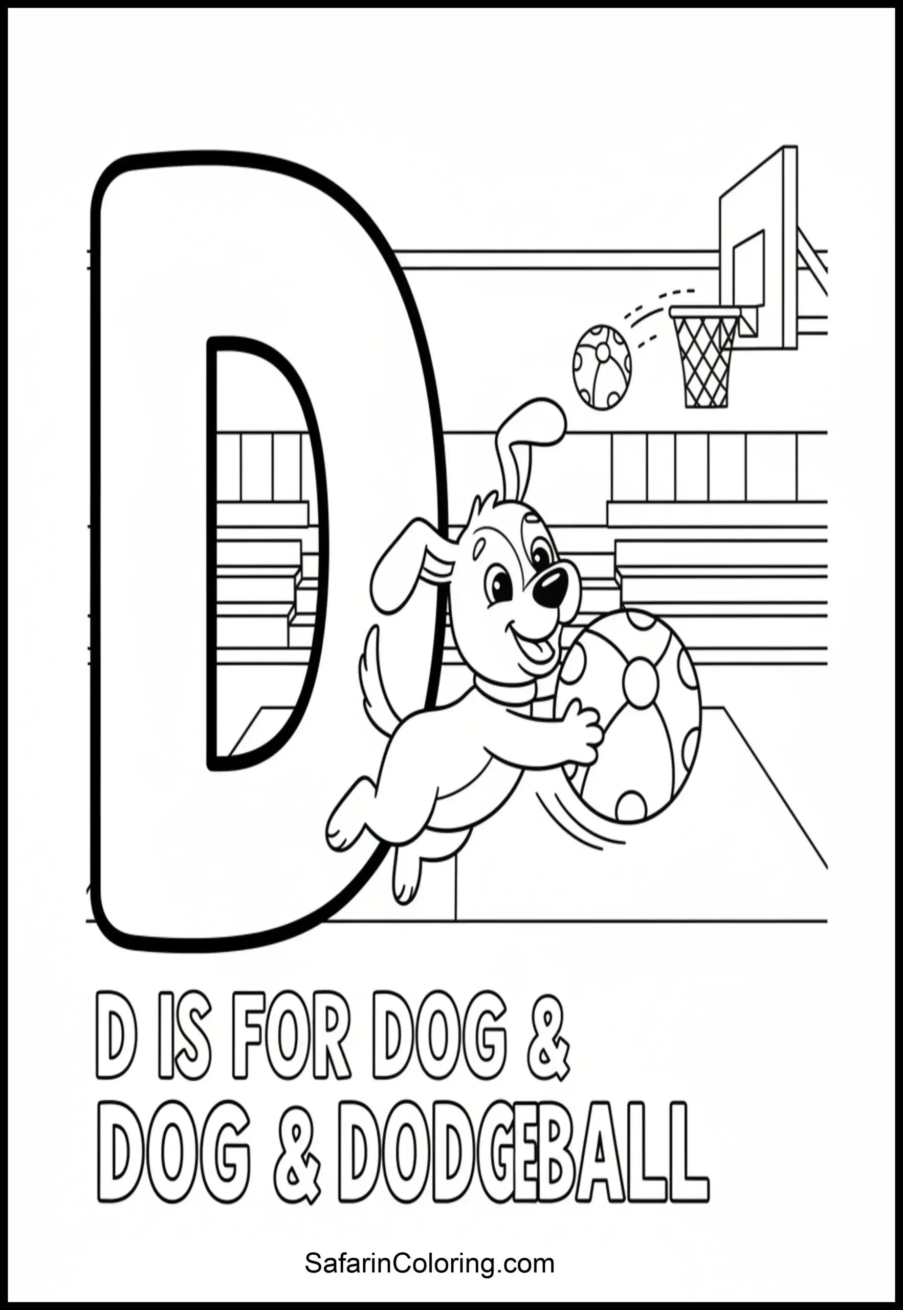 Letter D Dog Dodgeball Scaled