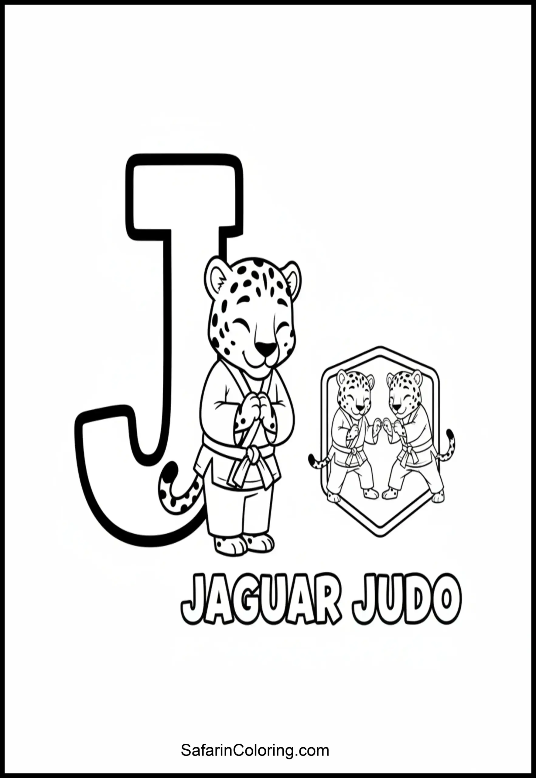 Letter J Jaguar Judo Scaled