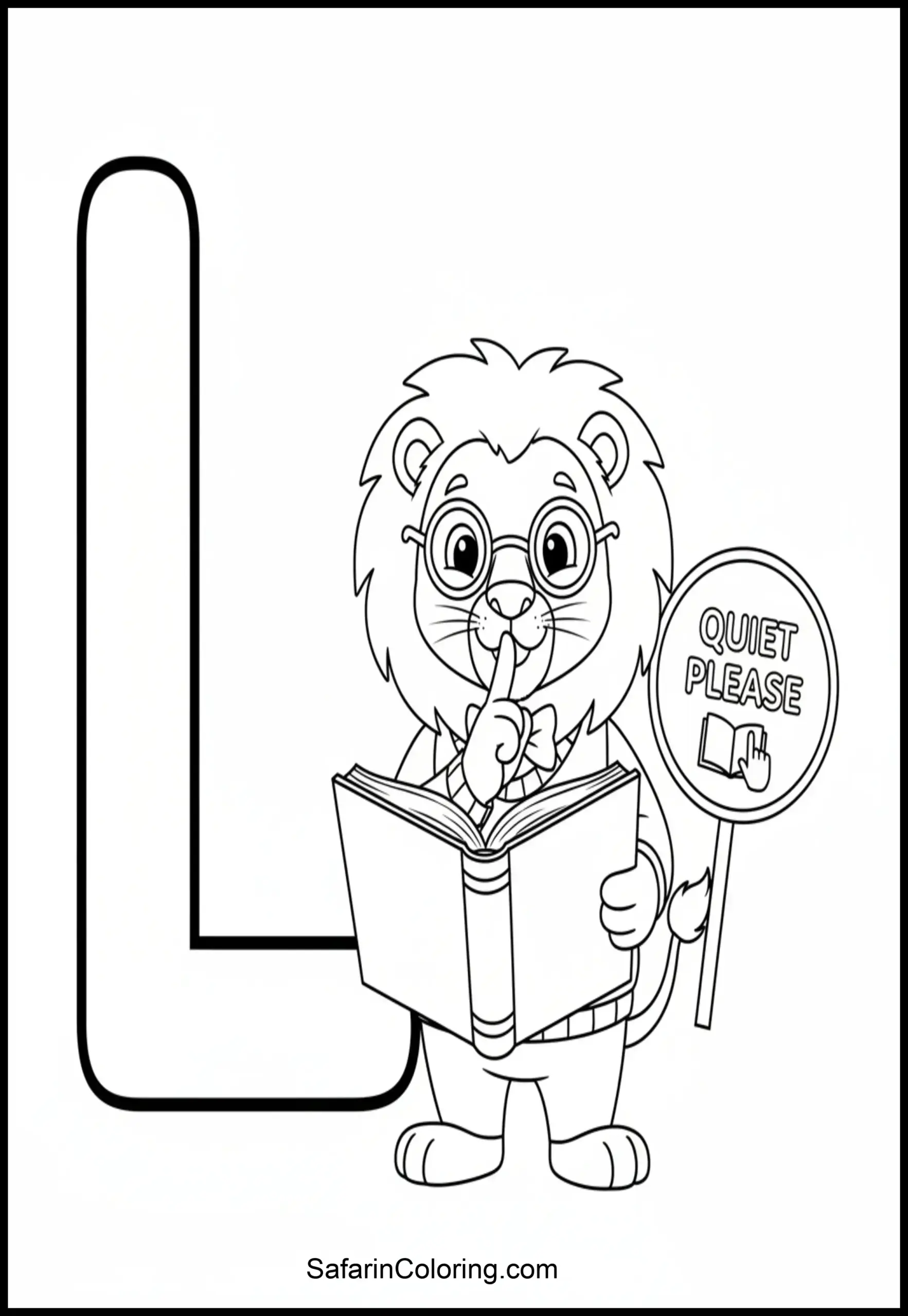 Letter L Lion Librarian Scaled