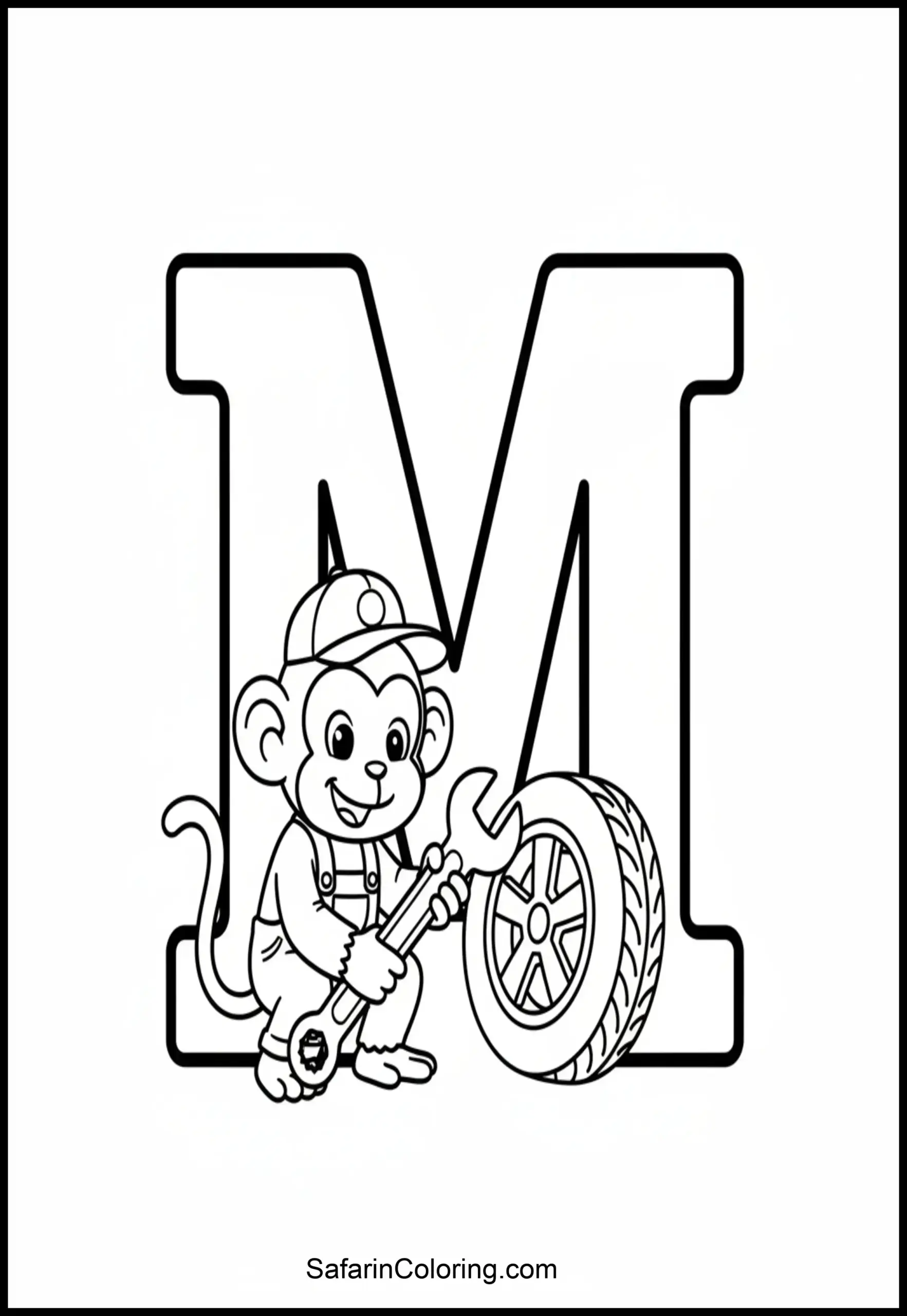 Letter M Monkey Mechanic Scaled