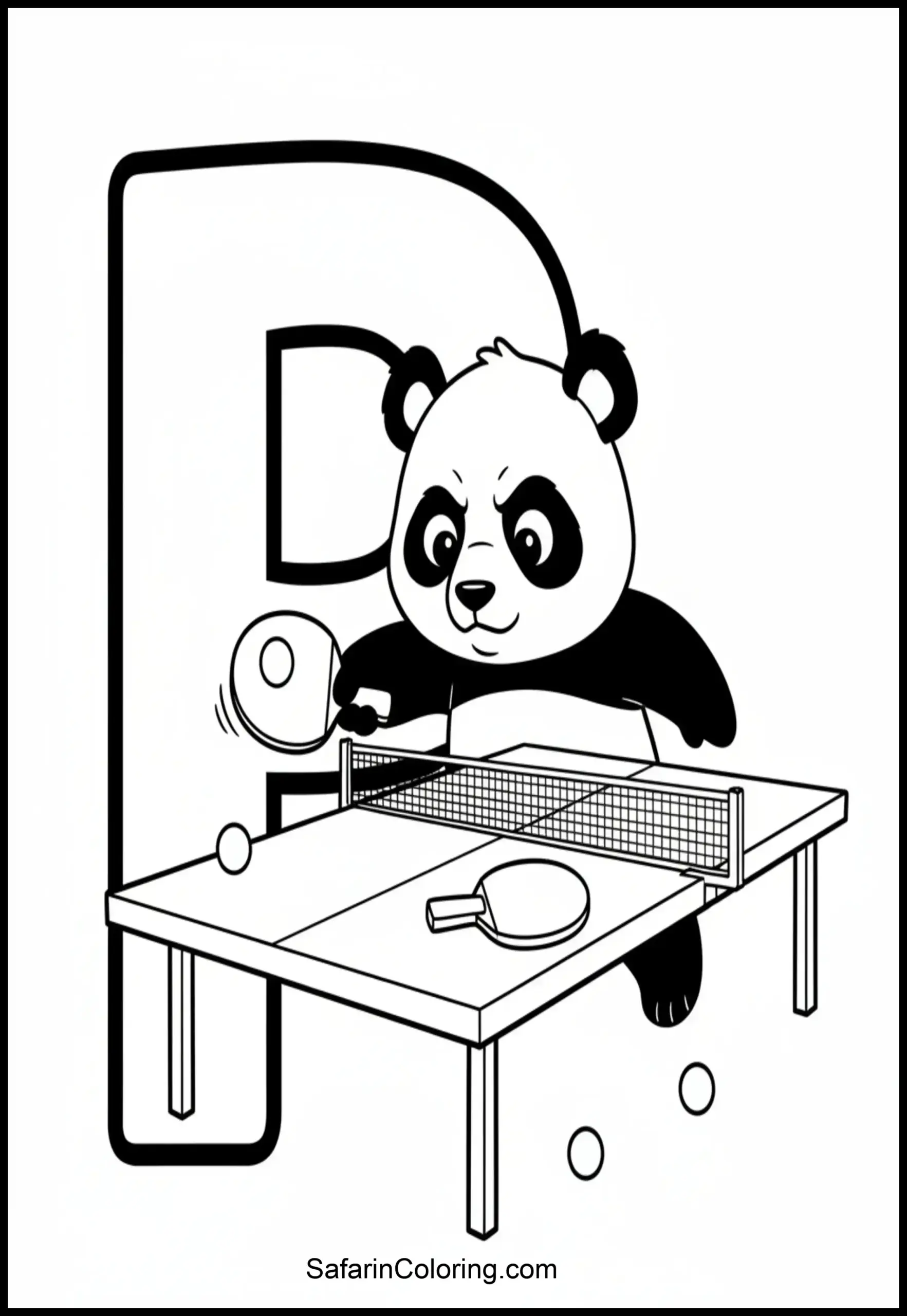 Letter P Panda Pingpong Scaled