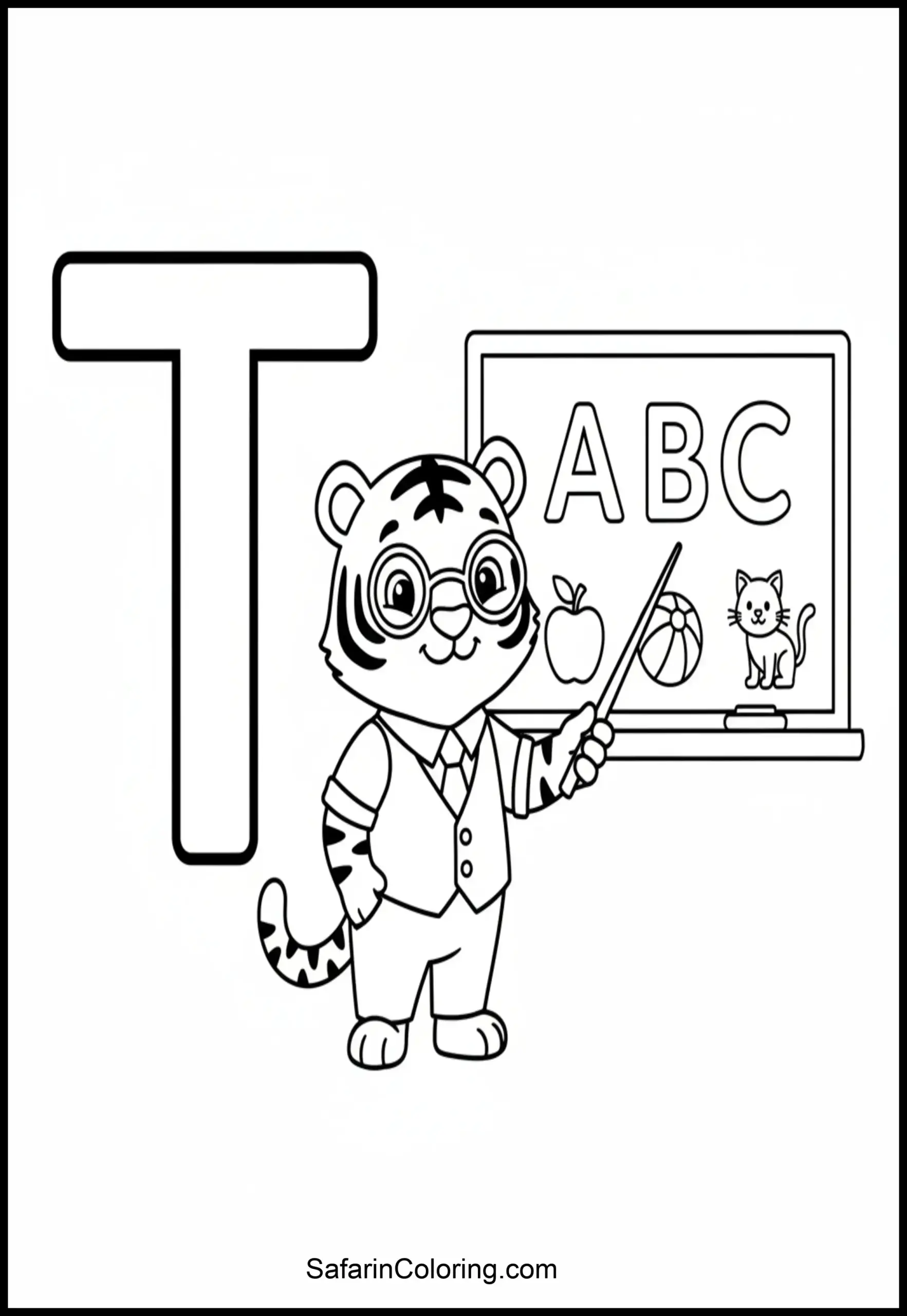 Letter T Tiger Teacher Scaled