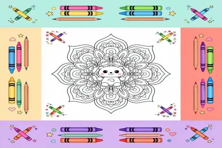 mandala coloring pages for kids - Free Printable Coloring Page