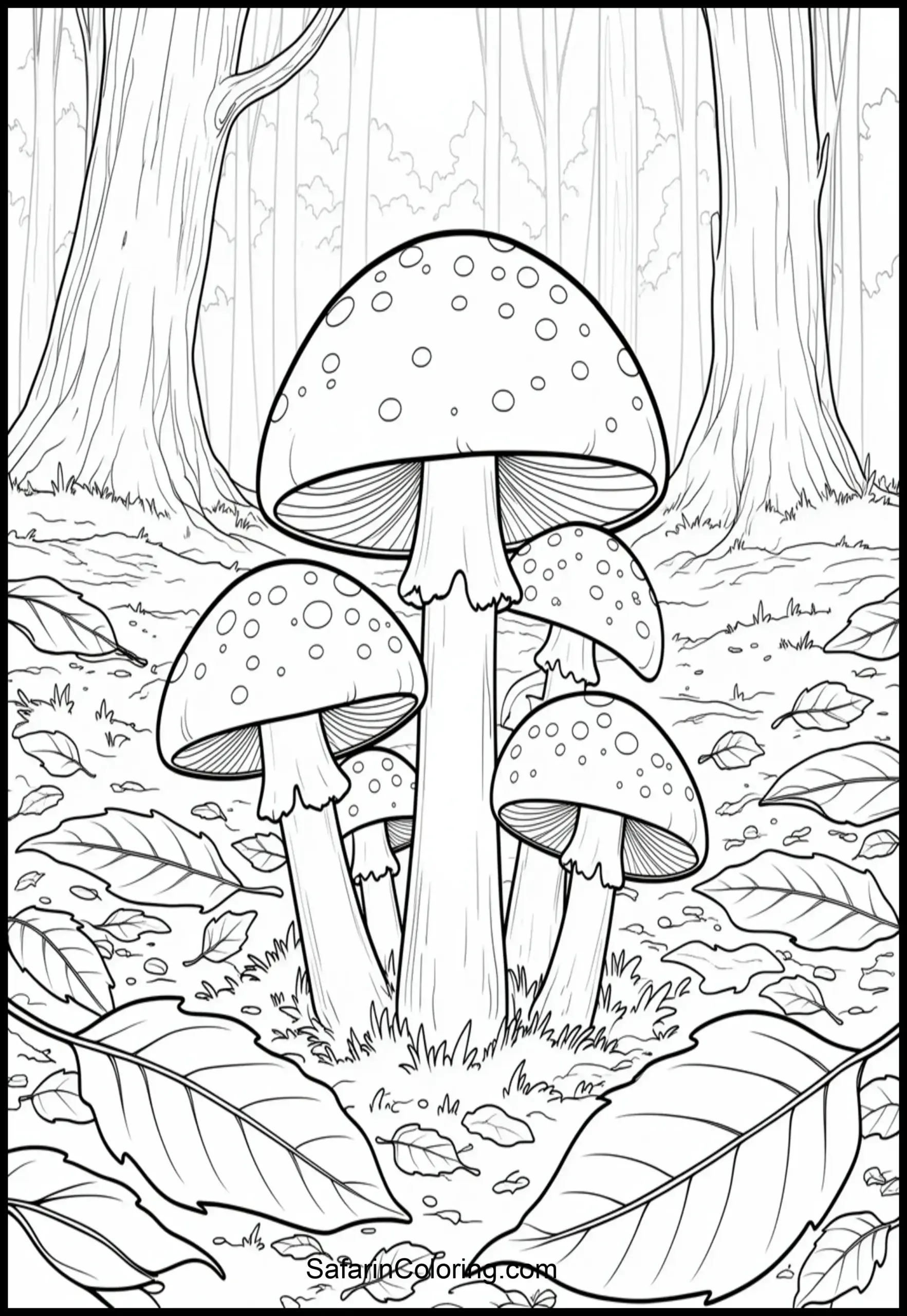 Mushroom Cluster Forest 2 Scaled