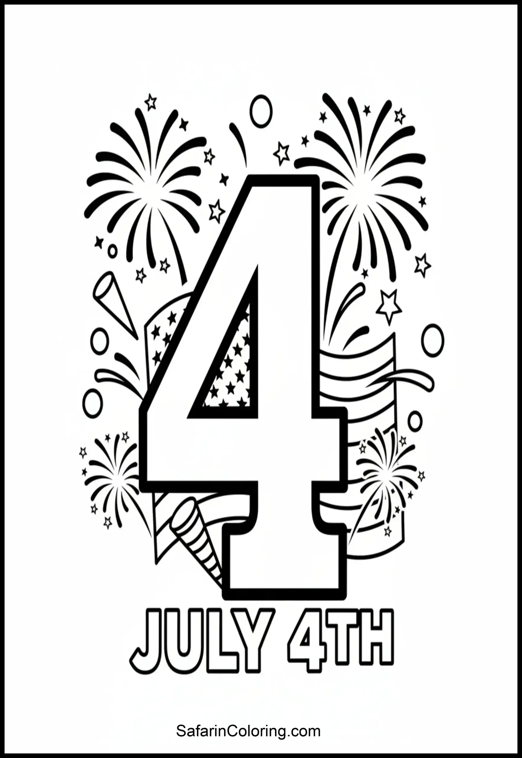 Number 4 Fireworks Scaled