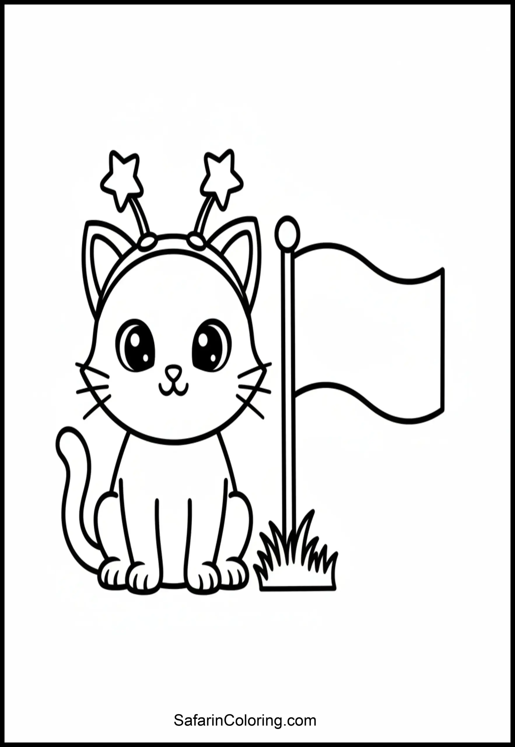 Patriotic Cat Star Headband Scaled