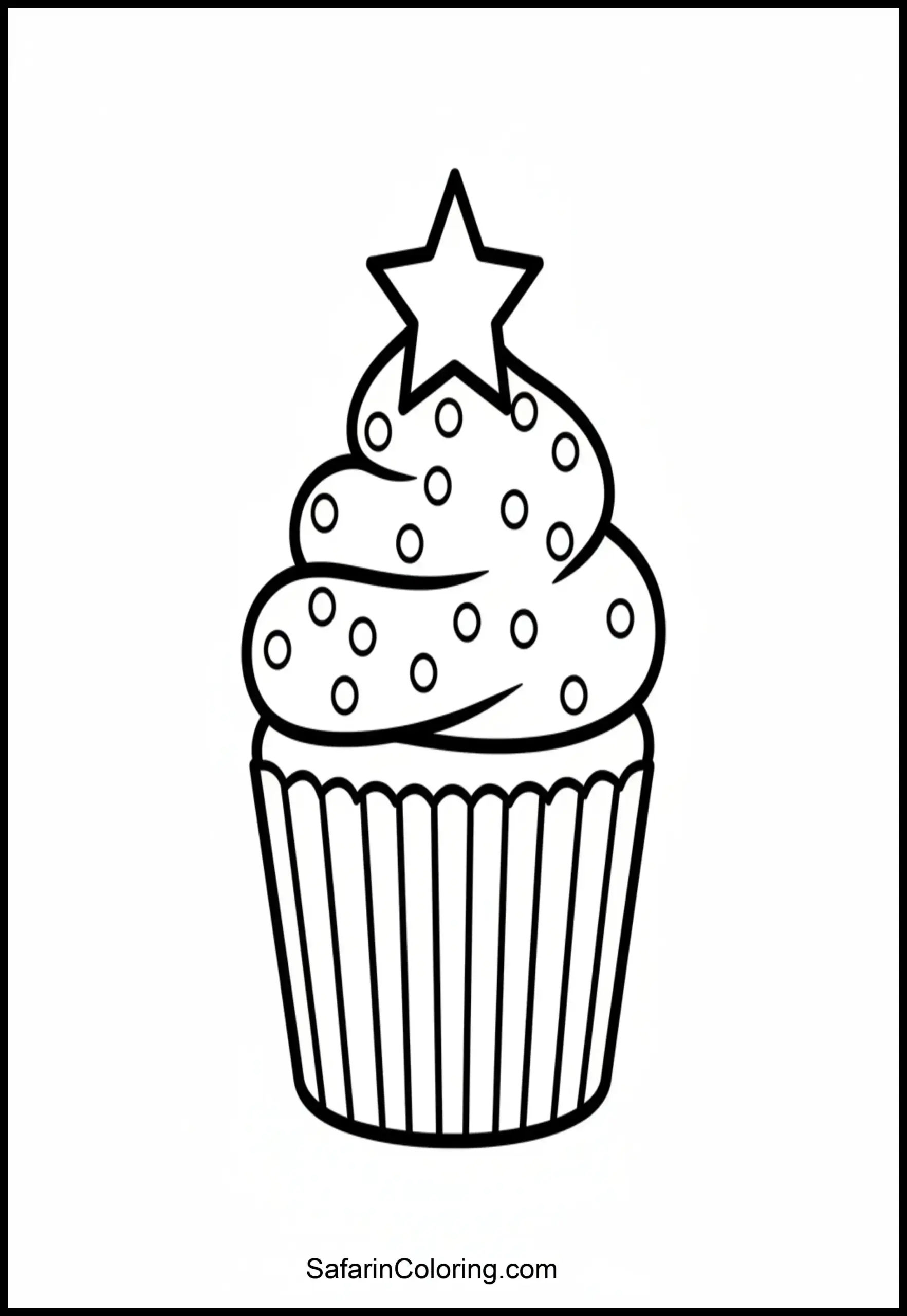 Patriotic Cupcake Star Scaled