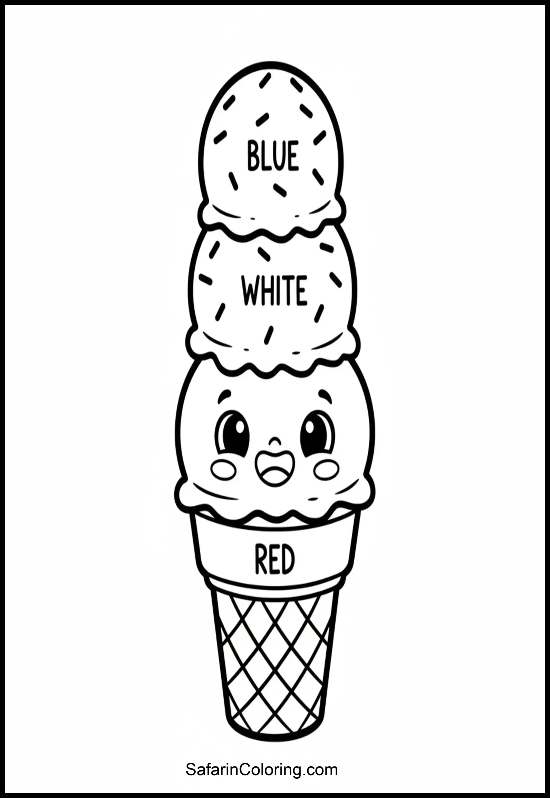 Patriotic Ice Cream Cone Scaled