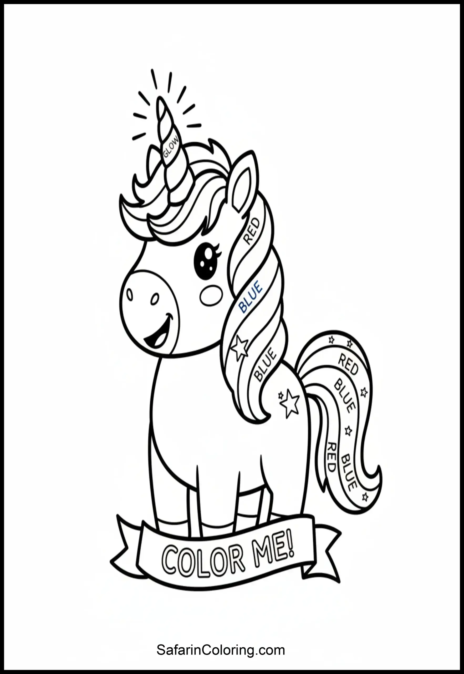 Patriotic Unicorn Stripes Scaled