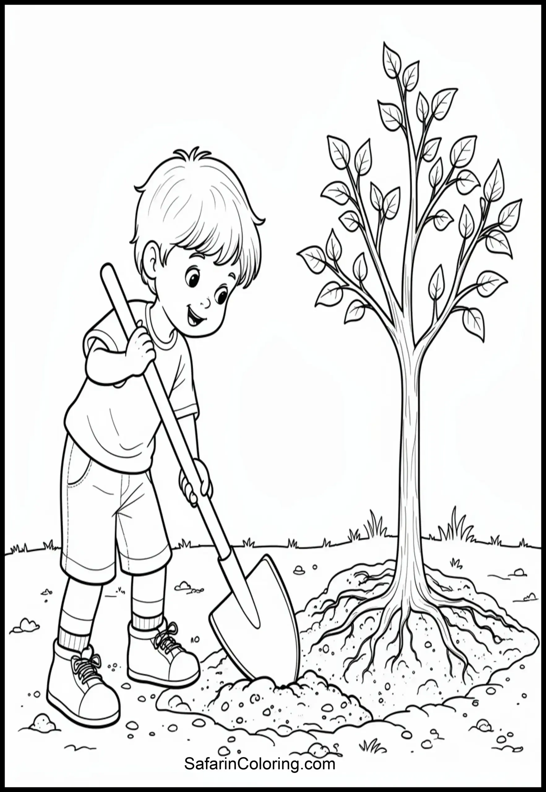 Planting Tree Kid Scaled