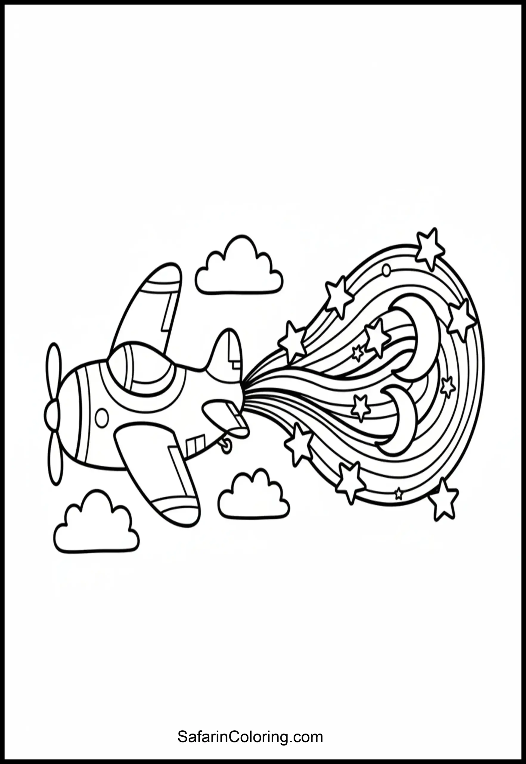 Rainbow Trail Airplane Scaled