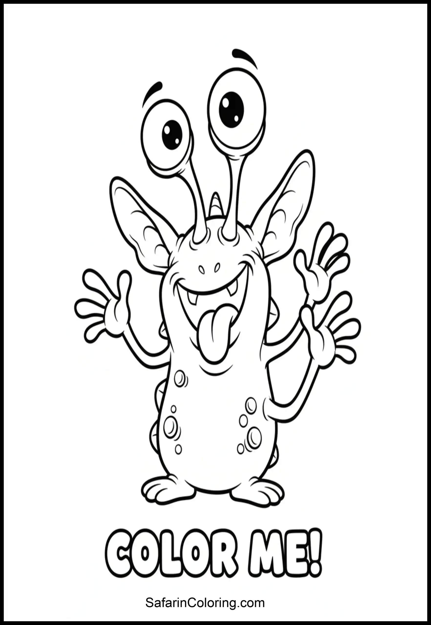 Silly Alien Eyes Stalks Scaled