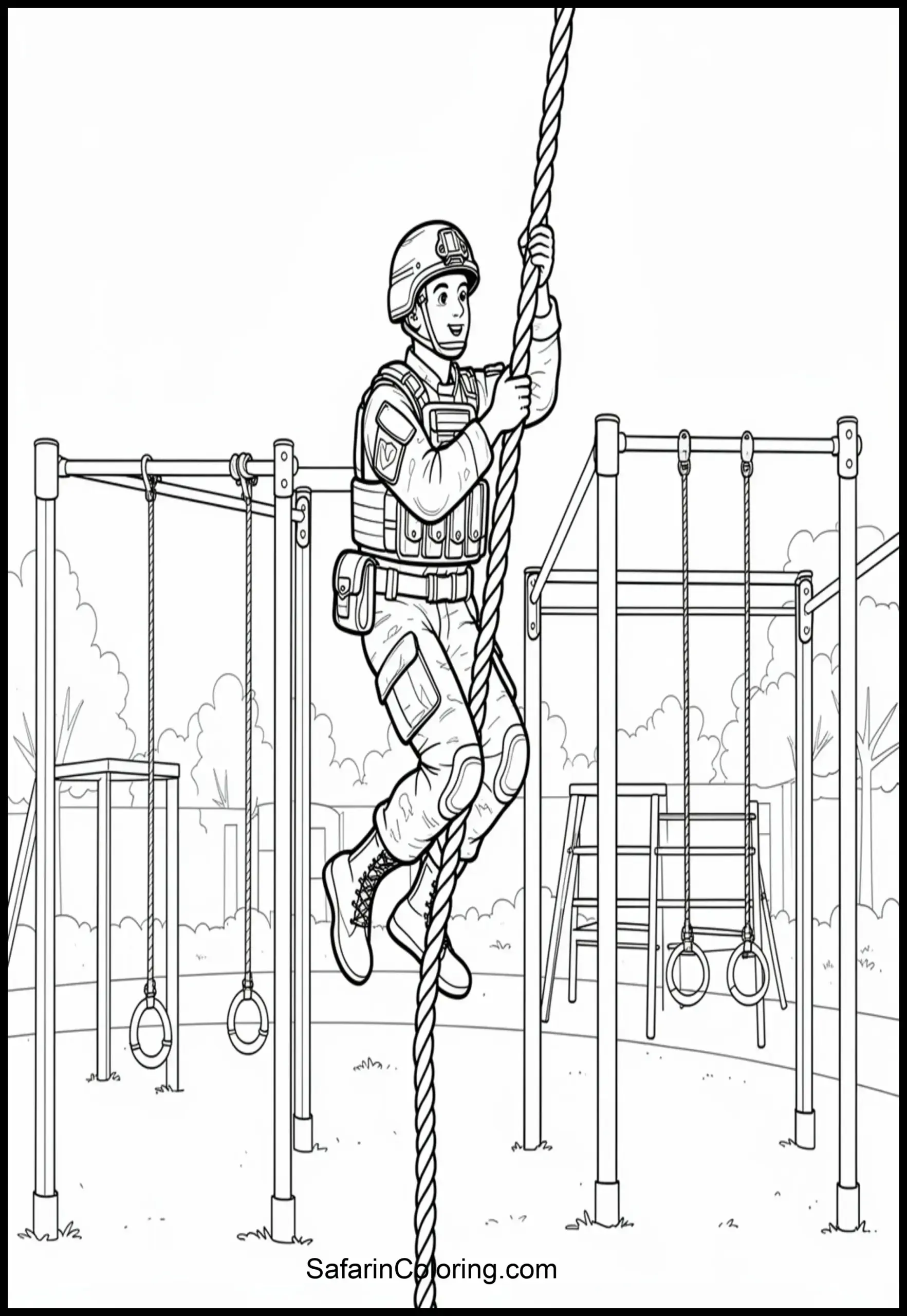 Soldier Climbing Rope 1 Scaled