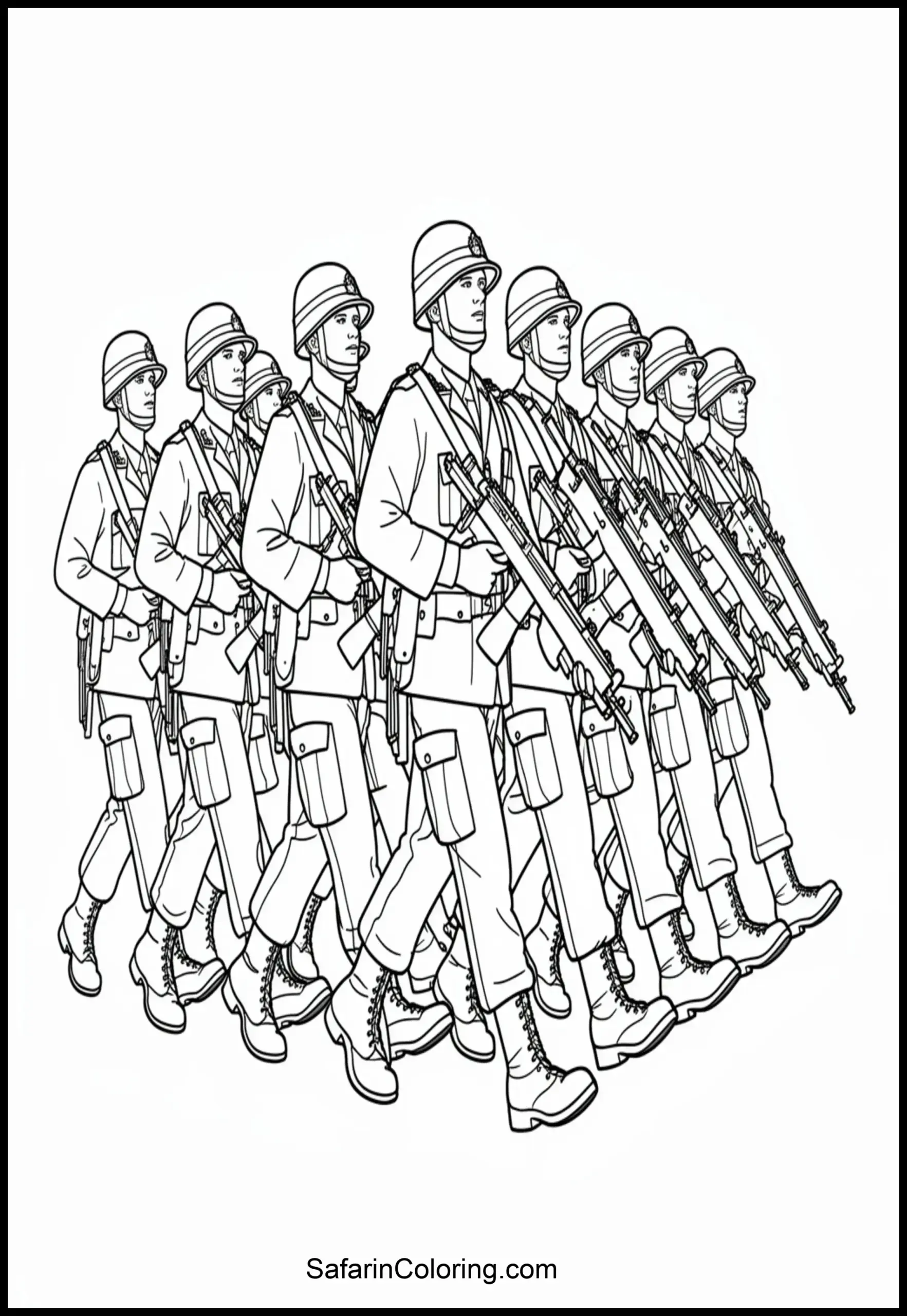 Soldiers Marching Line 2 Scaled