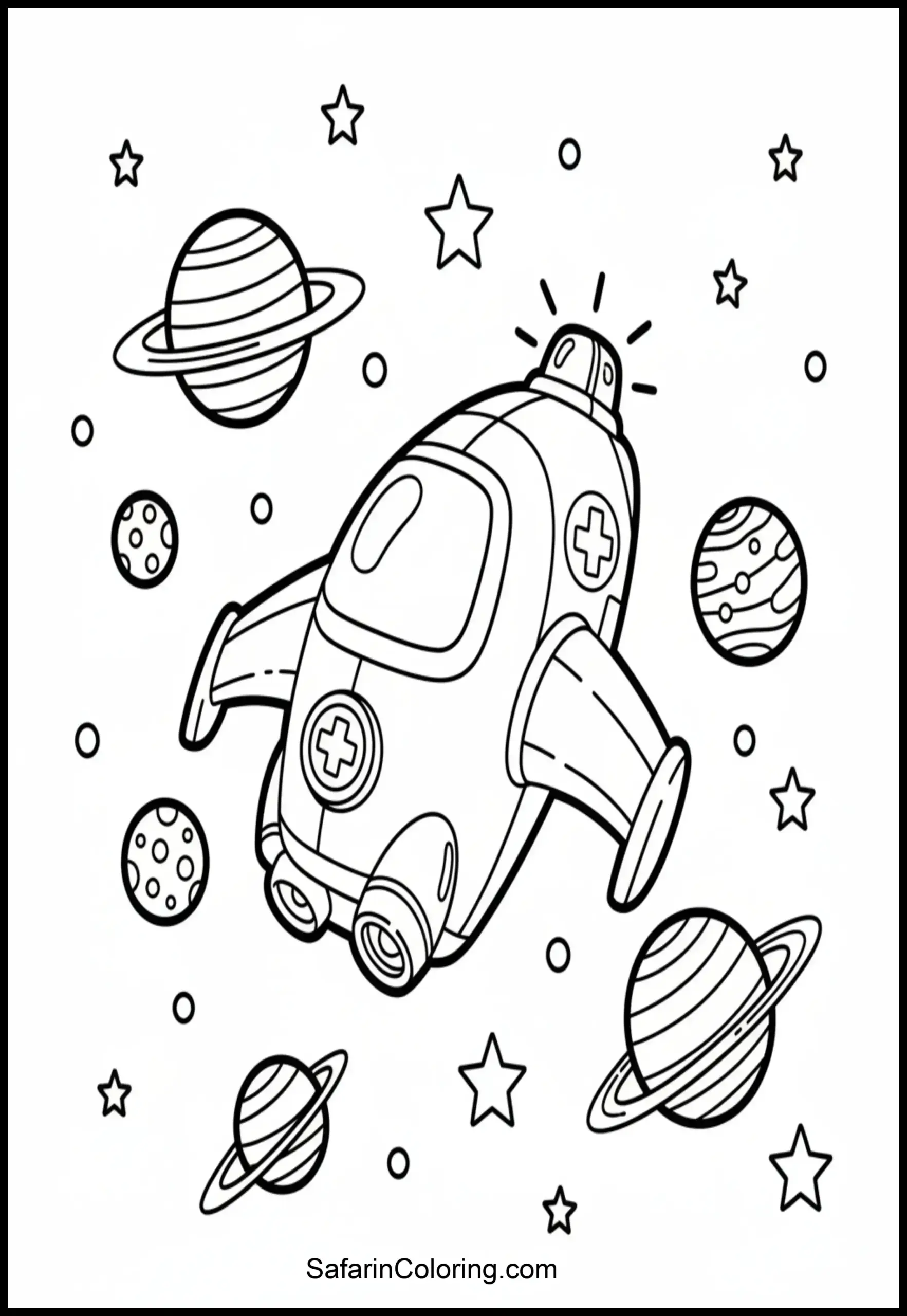 Space Ambulance Spaceship Scaled