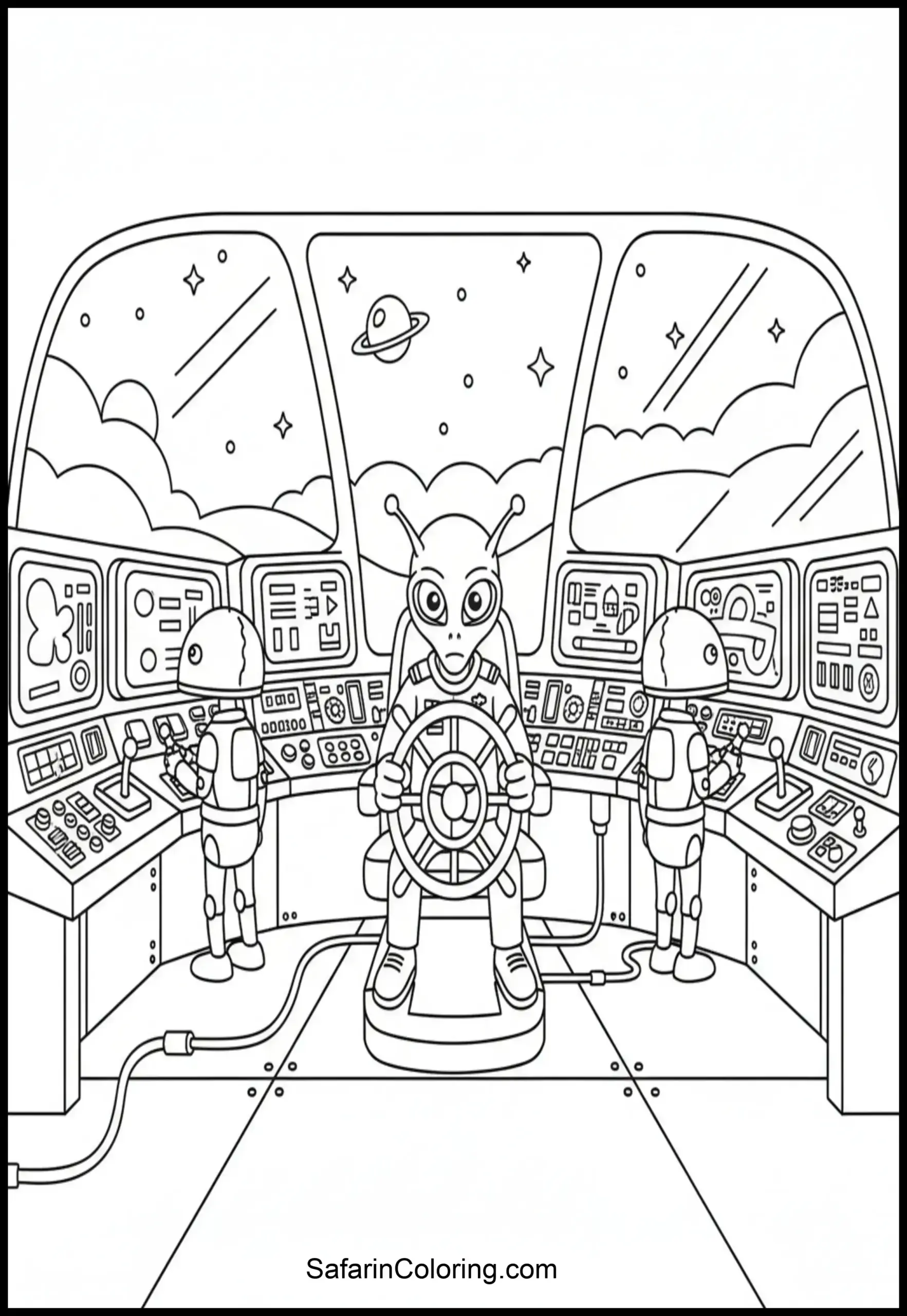 Spaceship Control Room Scaled