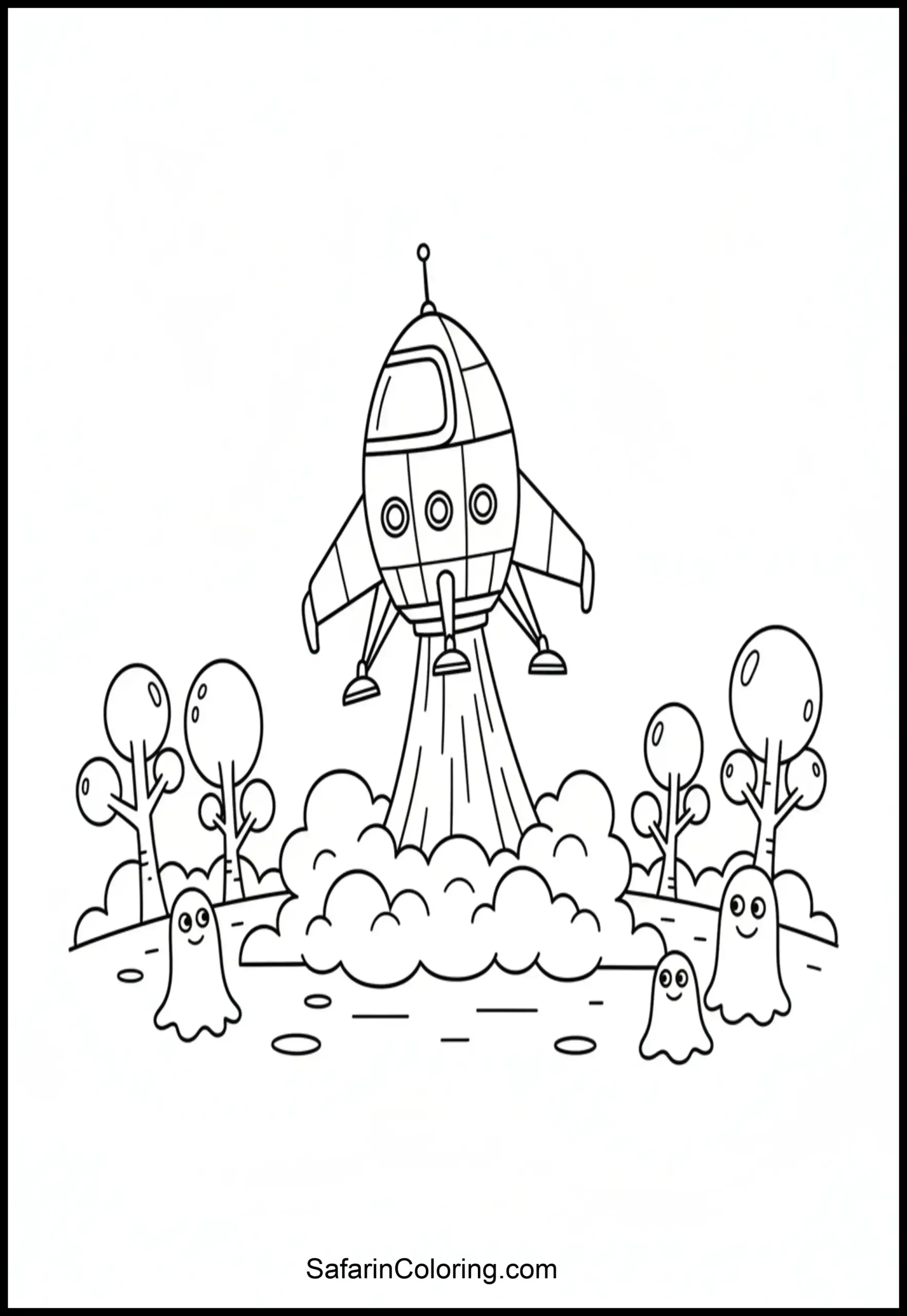 Spaceship Landing Planet Scaled