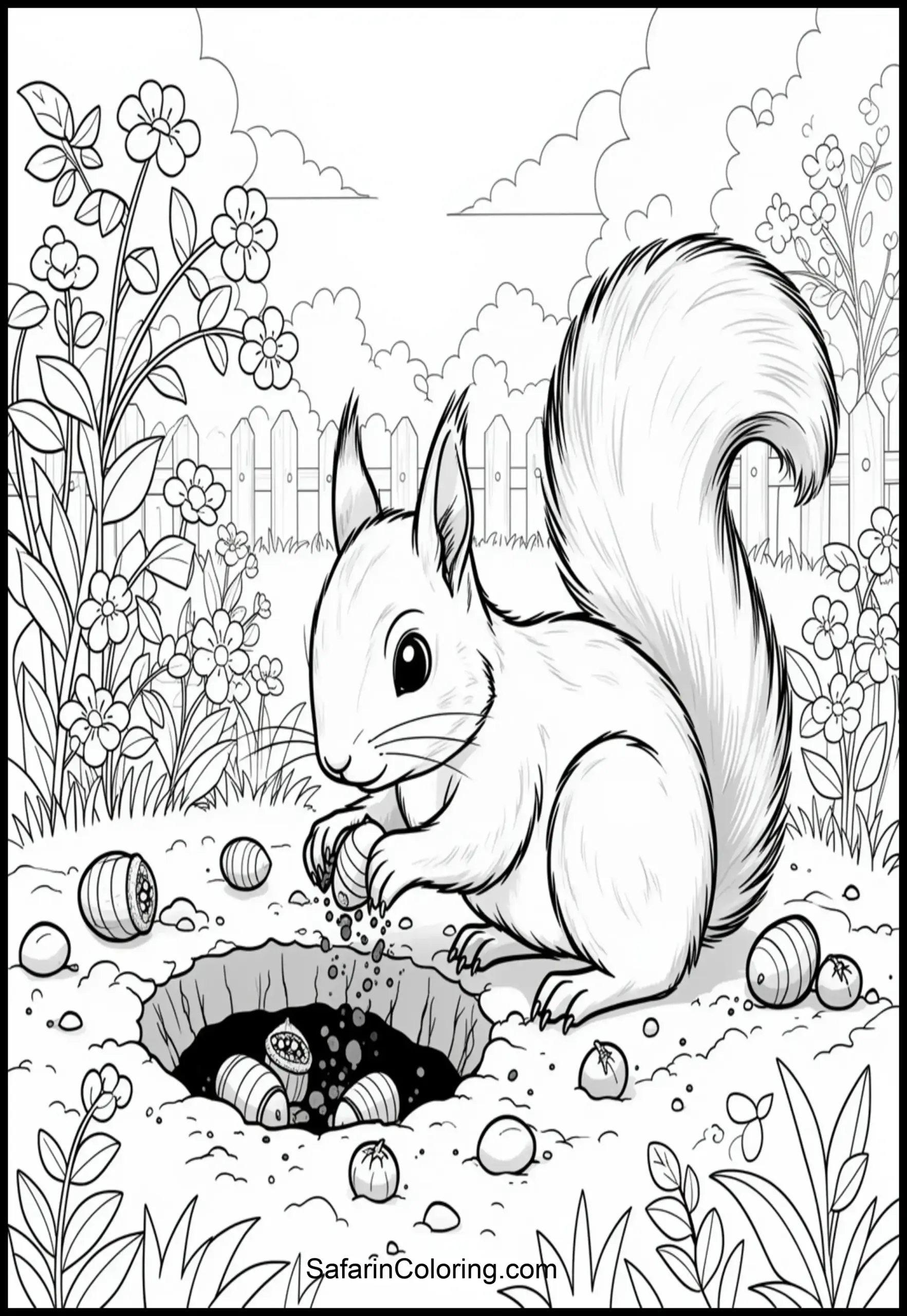 Squirrel Hiding Nuts 2 Scaled