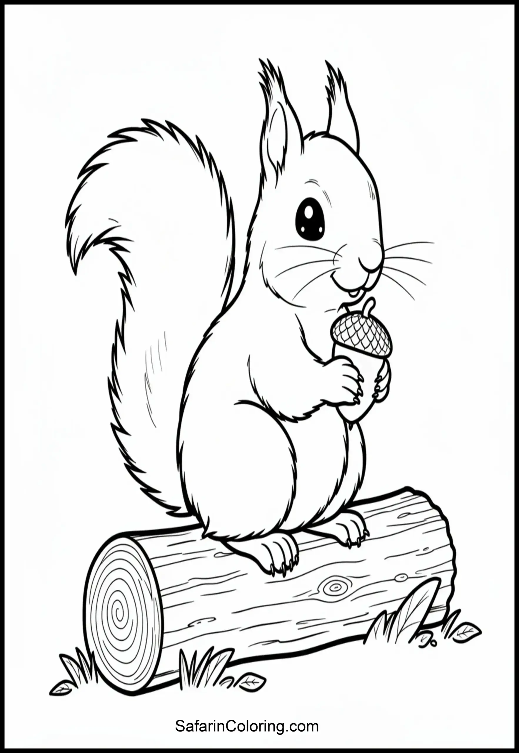 Squirrel Holding Acorn 1 Scaled