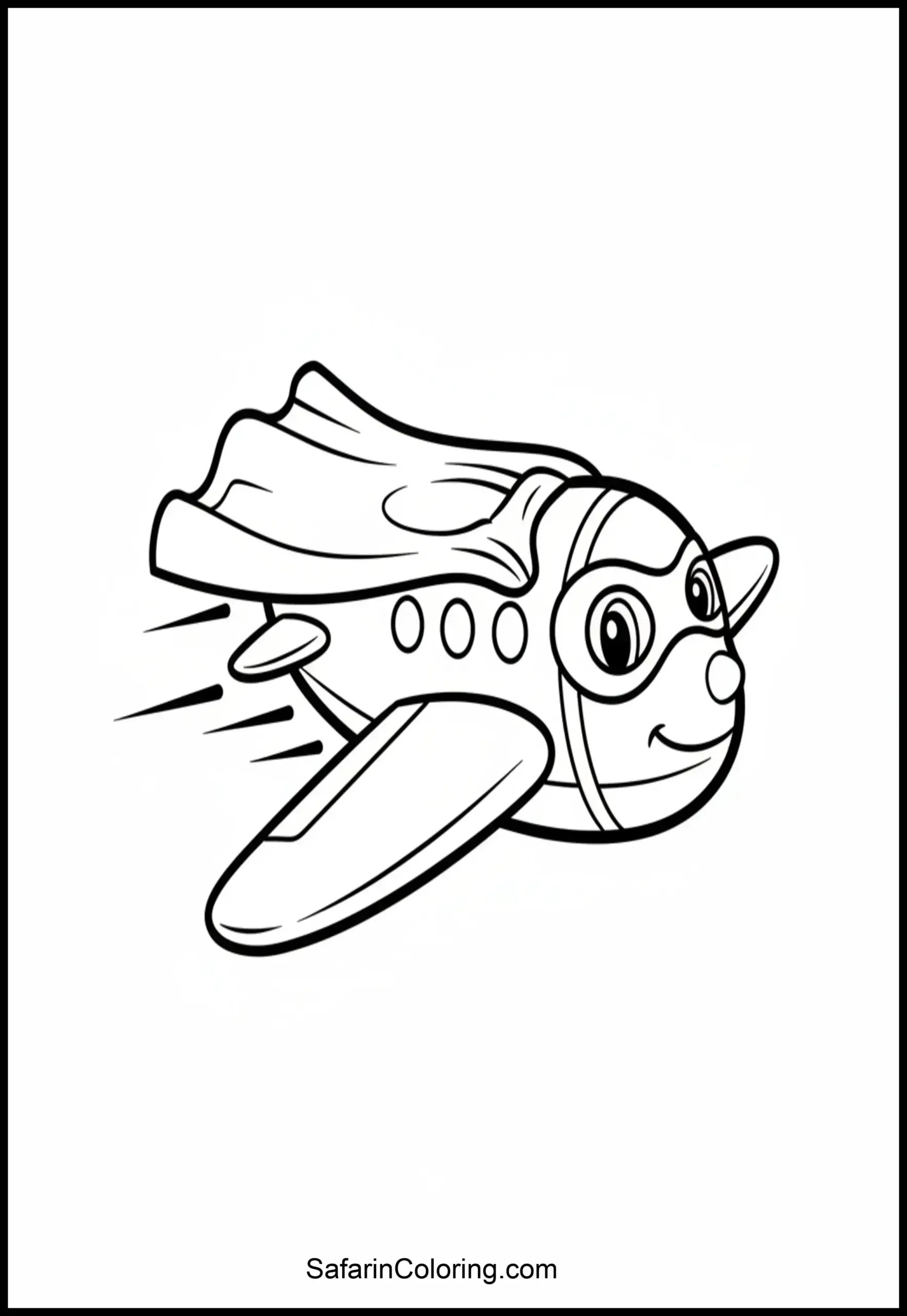 Superhero Airplane Cape Scaled