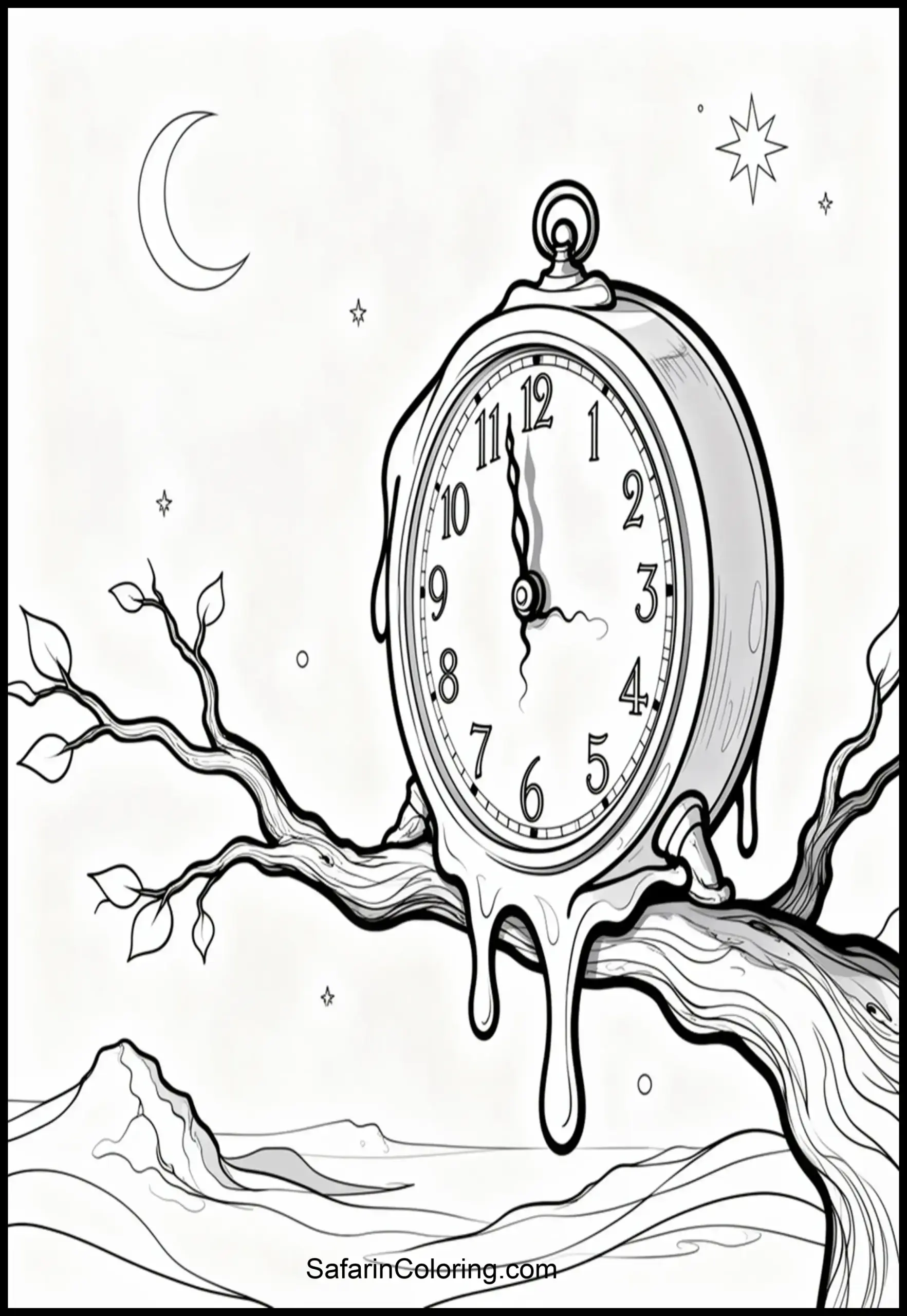Surreal Melting Clock 1 Scaled